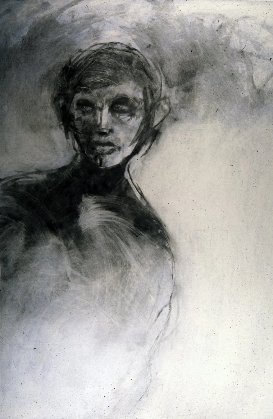 DARK FIGURE
Monotype on Rives B.F.K.
22" x 30"
c. 2000
Collection of Mavis Y., USA/International