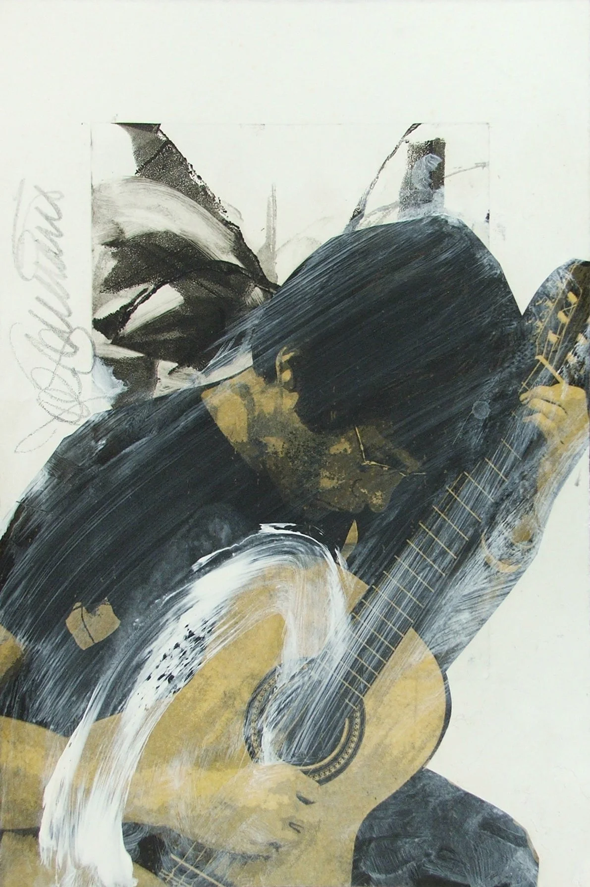 FLAMENCO
Mixed media on Rives B.F.K.
11" x 15"
c. 2012