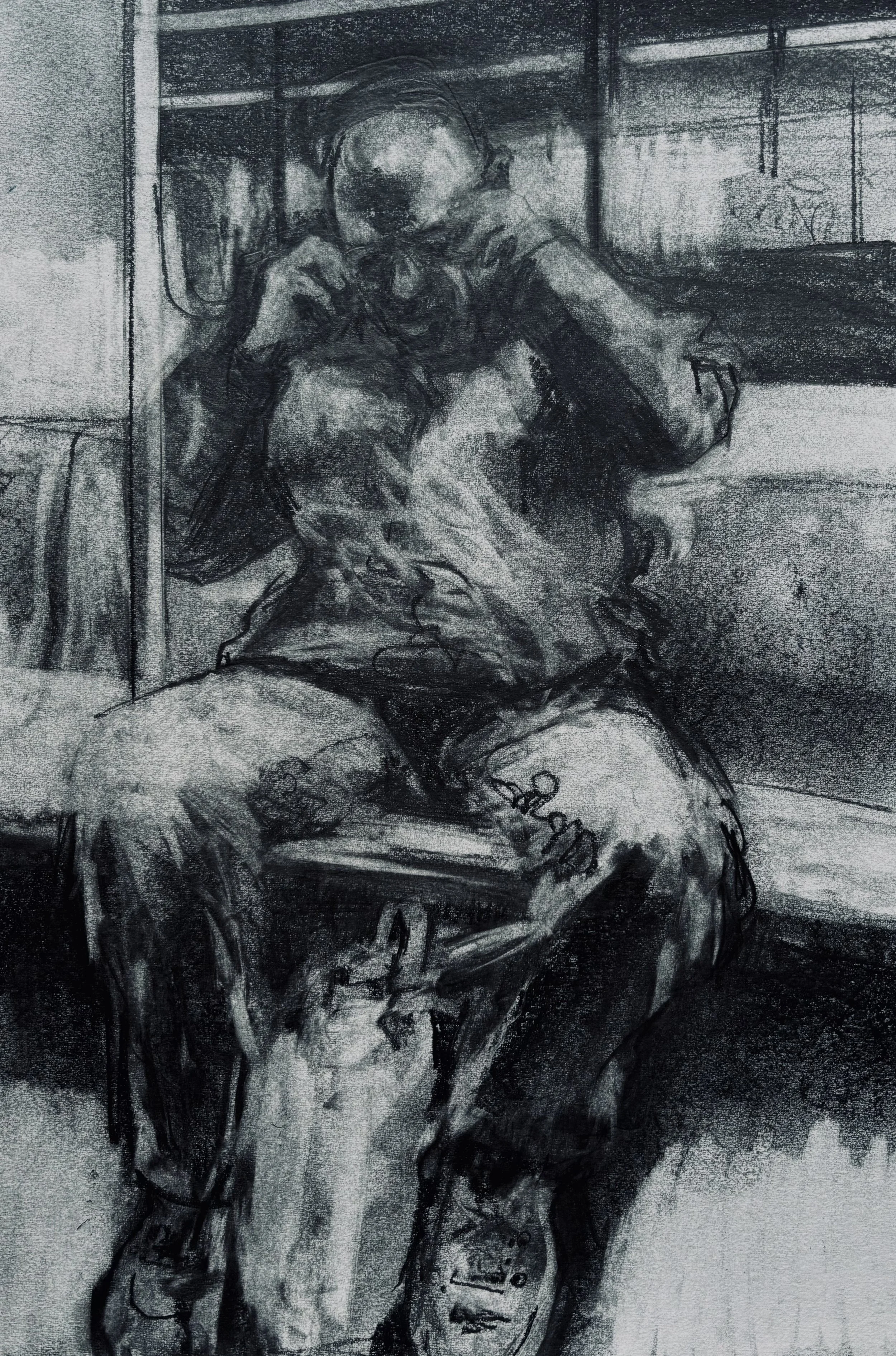 TUNNEL VISION (Subway NYC)
Graphite on Fabriano Bristol
12" x 18"
09/29/2025