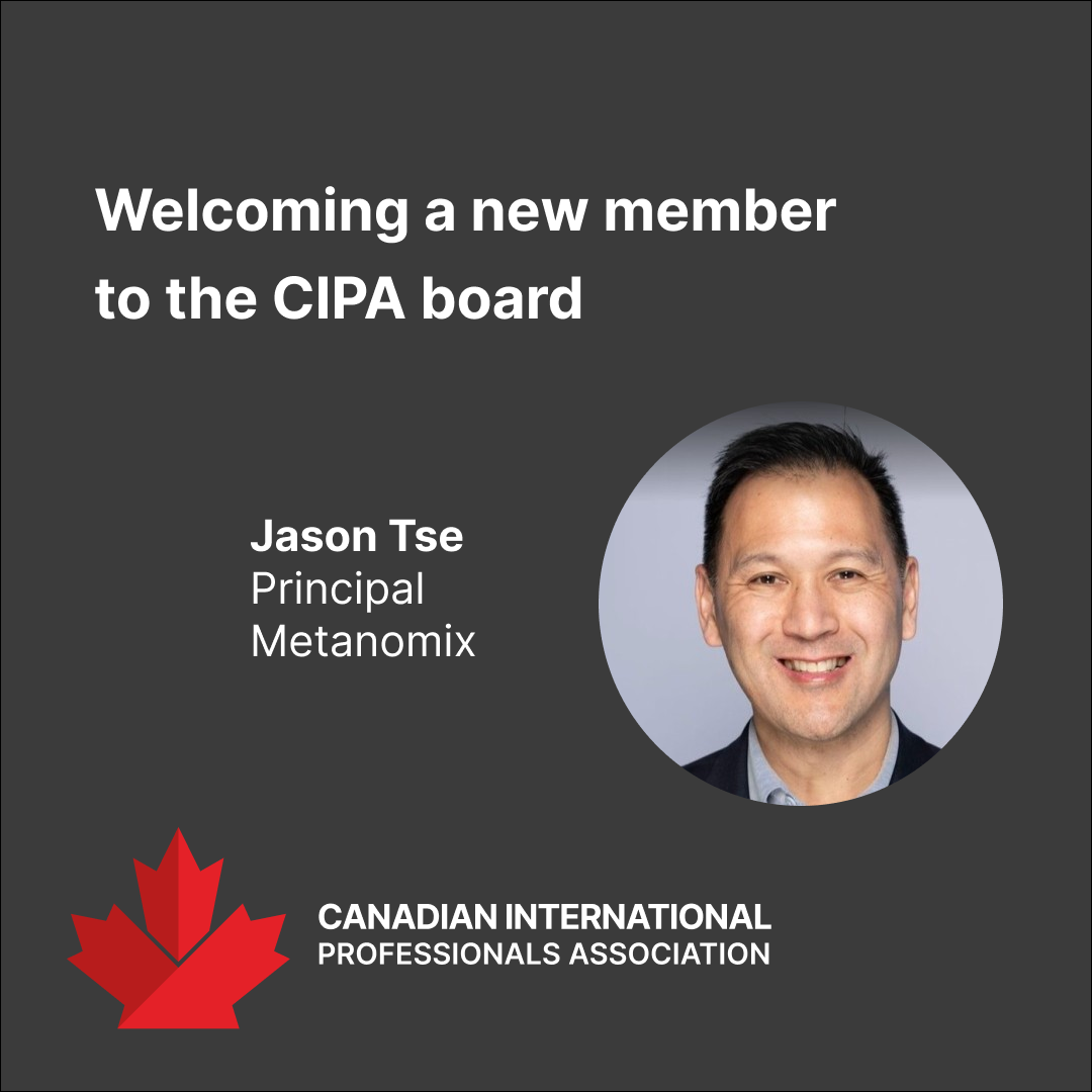 Welcoming Jason Tse to the CIPA Board of Directors