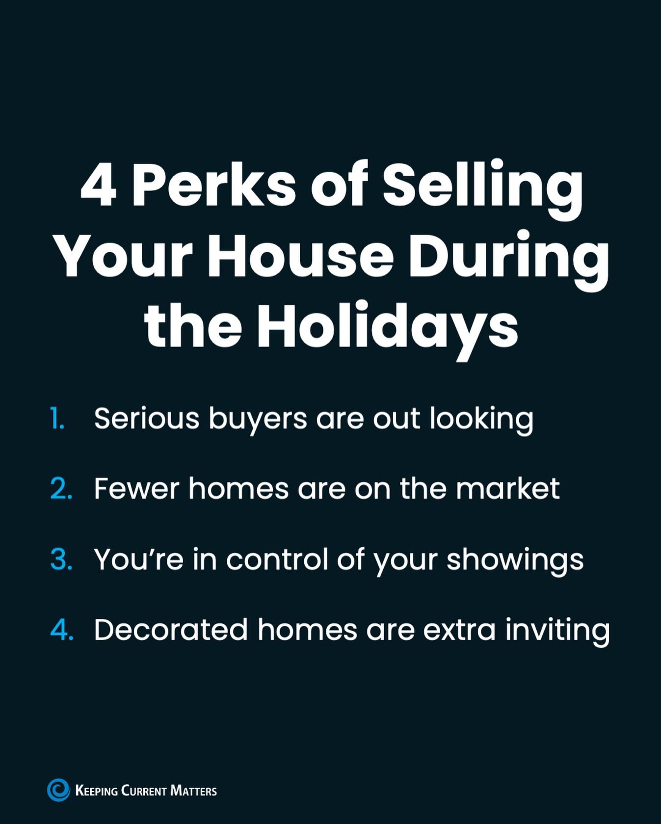 𝗧𝗵𝗶𝗻𝗸𝗶𝗻𝗴 𝗮𝗯𝗼𝘂𝘁 𝘀𝗲𝗹𝗹𝗶𝗻𝗴 𝗯𝘂𝘁 𝗻𝗼𝘁 𝘀𝘂𝗿𝗲 𝗶𝗳 𝘁𝗵𝗲 𝗵𝗼𝗹𝗶𝗱𝗮𝘆𝘀 𝗮𝗿𝗲 𝘁𝗵𝗲 𝗿𝗶𝗴𝗵𝘁 𝘁𝗶𝗺𝗲? 🎄✨ ⁣
⁣
You might be surprised! The holiday season can actually bring you some of the best opportunities to list your ho