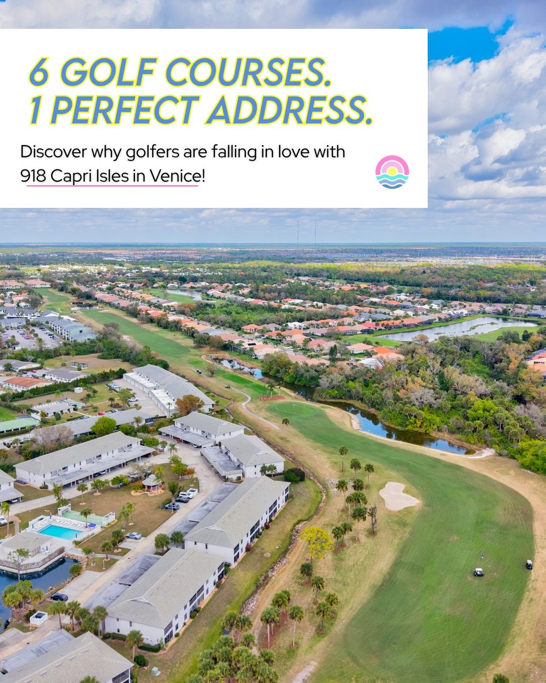 ⛳ 𝗟𝗼𝘃𝗲 𝗚𝗼𝗹𝗳? 𝗬𝗼𝘂&rsquo;𝗹𝗹 𝗟𝗢𝗩𝗘 𝗟𝗶𝘃𝗶𝗻𝗴 𝗛𝗲𝗿𝗲! 🏡⁣
⁣
Imagine waking up just minutes from 𝟼 𝘱𝘶𝘣𝘭𝘪𝘤 𝘨𝘰𝘭𝘧 𝘤𝘰𝘶𝘳𝘴𝘦𝘴 &mdash; and calling Venice, FL home! That&rsquo;s exactly what awaits at my newest listing at 𝟵?