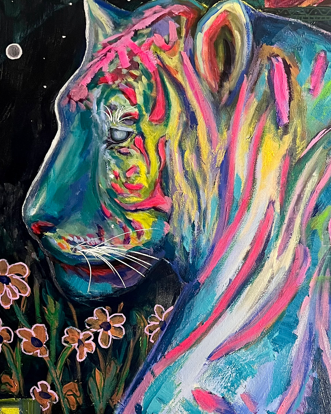 Vibrancy of the Midnight Tiger