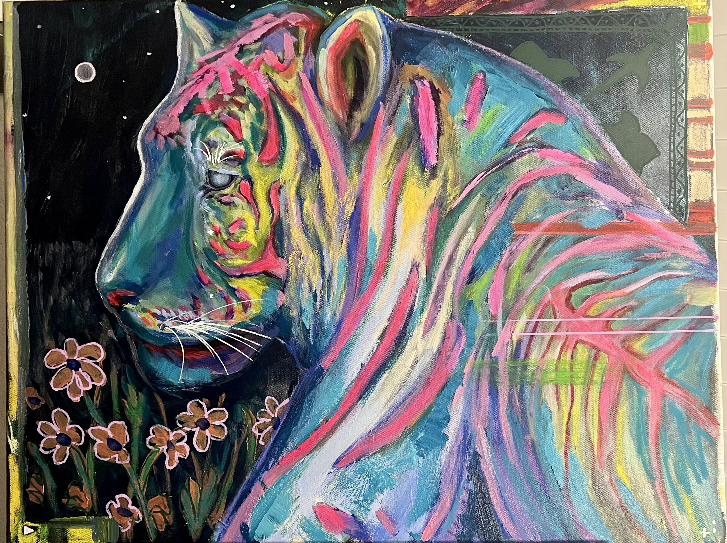 Vibrancy of the Midnight Tiger