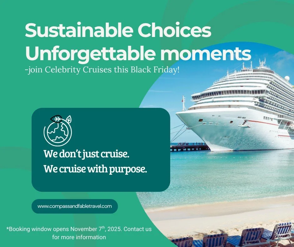 &quot;We don&rsquo;t just cruise. We cruise with purpose.&rdquo;

Celebrate Black Friday with sustainable luxury, ocean views, and exclusive savings&mdash;up to $1,000 off per stateroom and bonus perks on select dates!

Let&rsquo;s create memories th