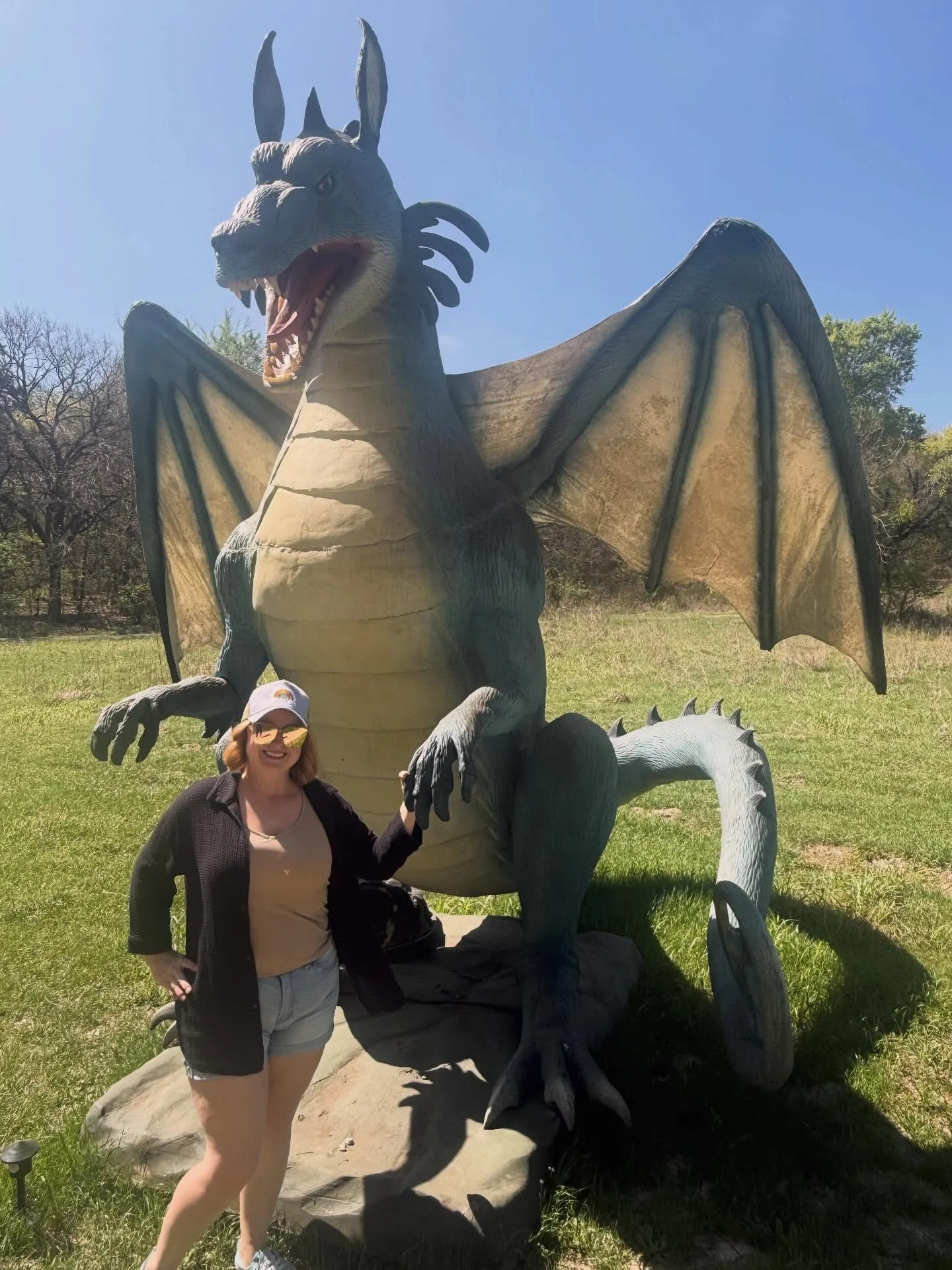 Just meeting my favorite book characters out in the wild. #compassandfable #dragon #bookboyfriends
