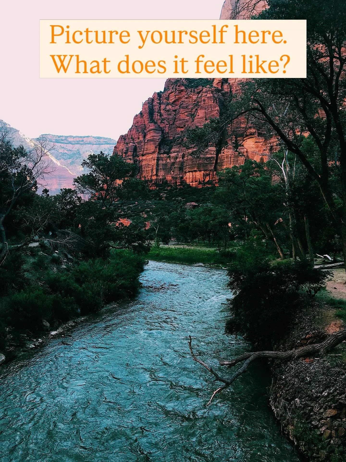 The peace of the water and the mountains is like no other. Nature feels like home. #getoutthere #zionnationalpark #compassandfabletravel