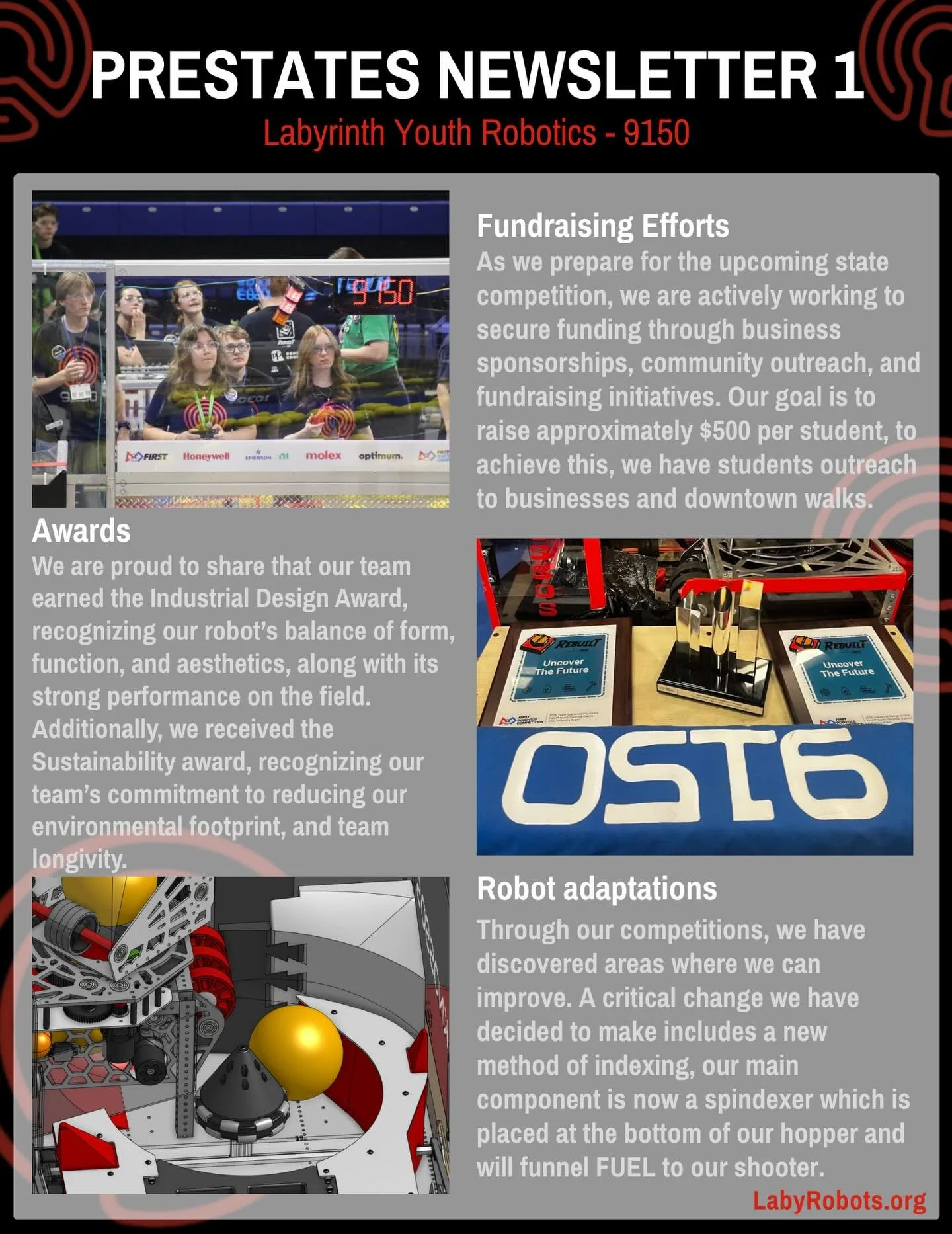 Big congratulations to Labyrinth Robotics FRC 9150 on qualifying for the NC State Championship! 

This community-based team (made up of NCSSM Morganton students from across the state) is doing amazing things&mdash;but they still need help covering th