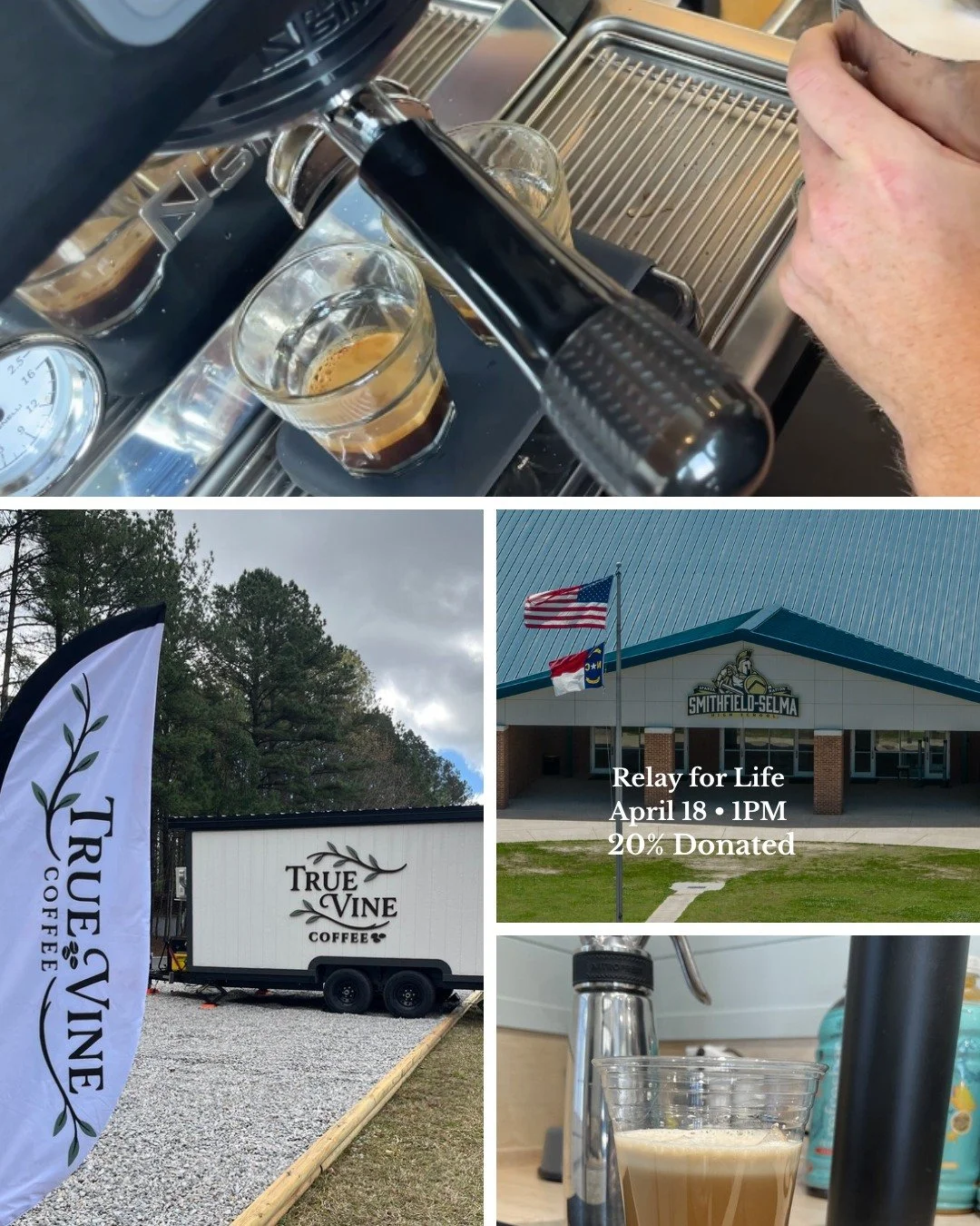 We&rsquo;re pulling up to Relay for Life and this one means a lot to us. 

Every drink you grab helps support the fight against cancer right here in Johnston County.

📅 Saturday, April 18
📍 Smithfield-Selma High School
⏰ Starting at 1:00 PM

Espres