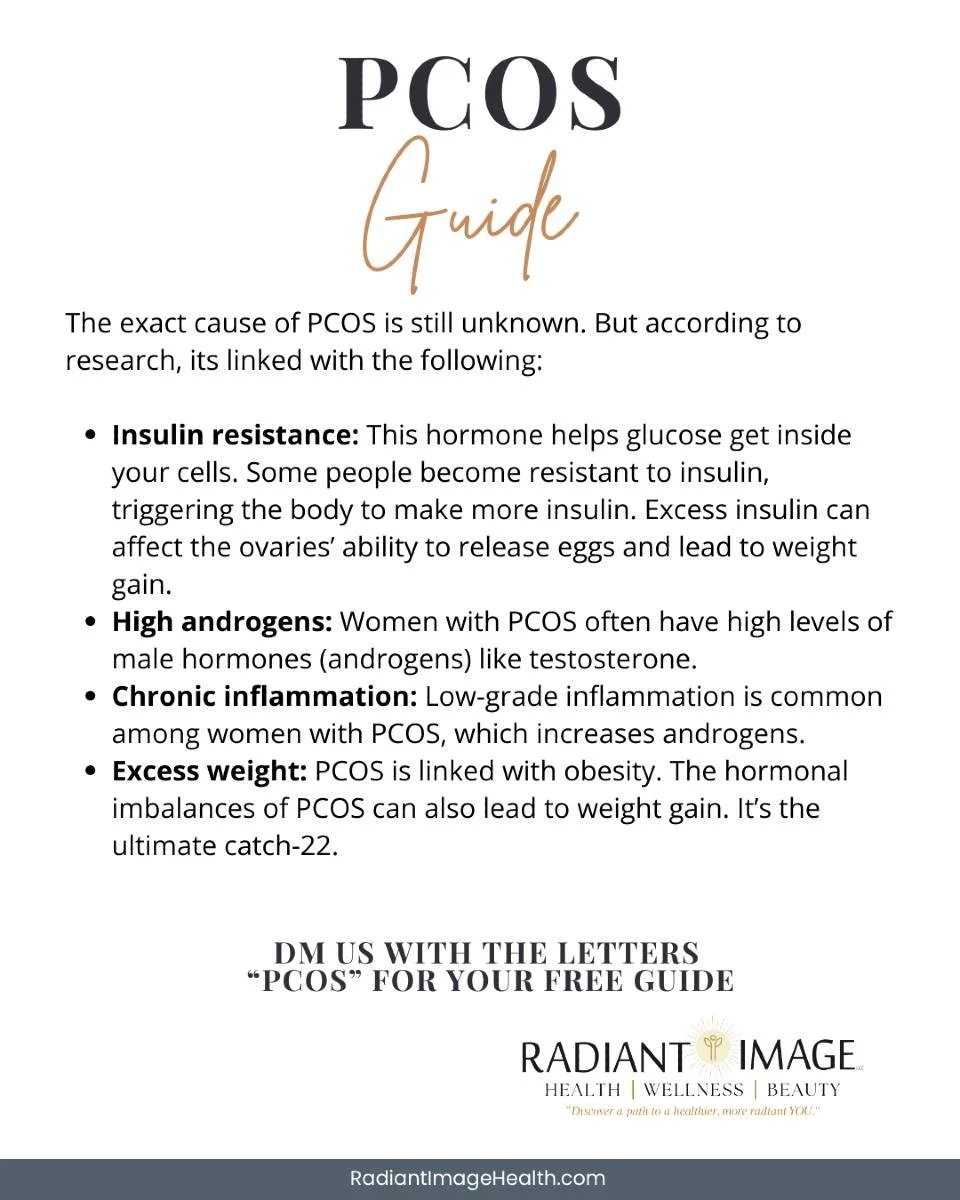 Learn more about PCOS! Grab your free guide!
DM us with the letters "PCOS" to get your free guide.