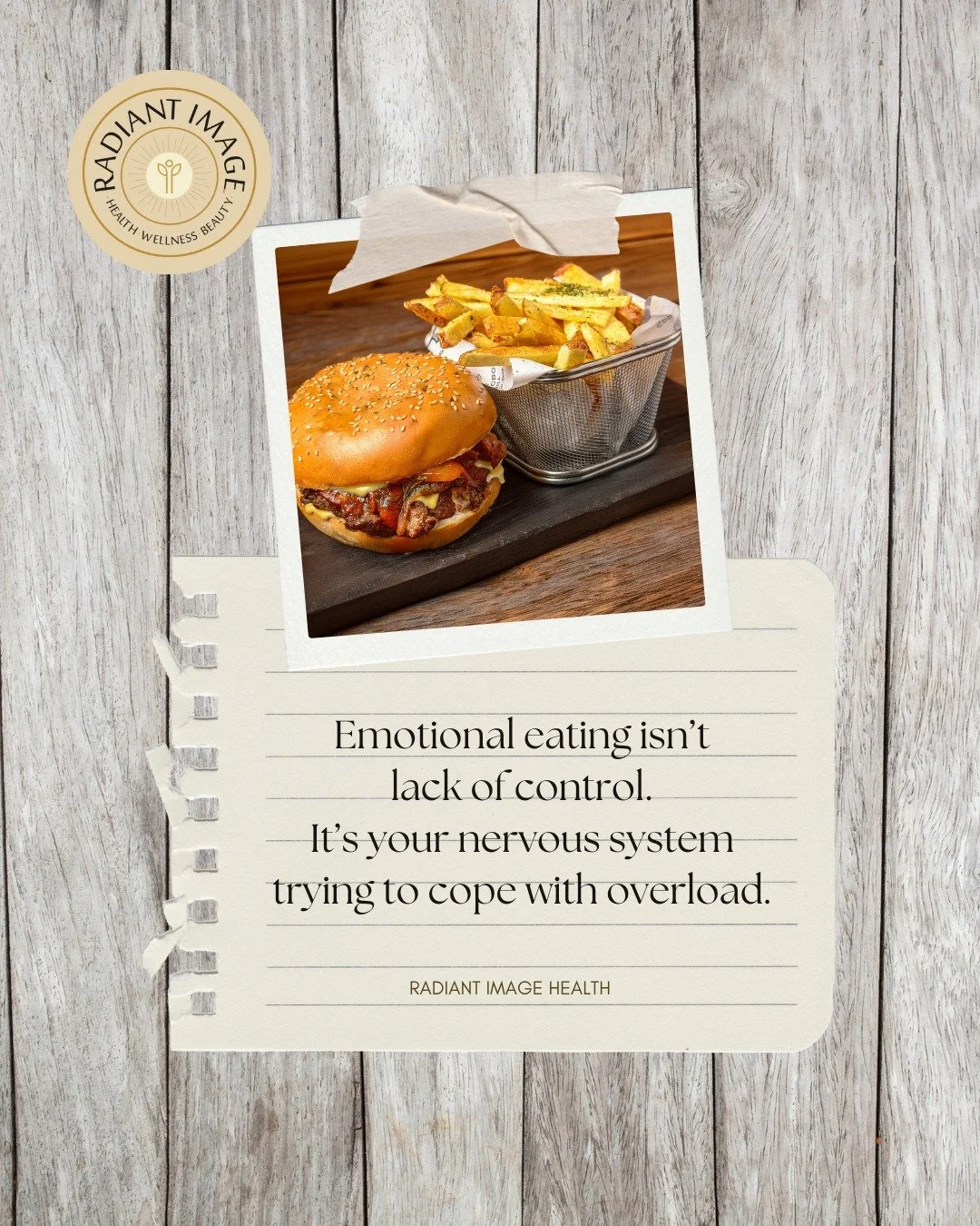 When your nervous system is overloaded, your brain shifts into a state where self-soothing becomes a survival instinct.

Cortisol spikes.
Dopamine drops.
Blood sugar becomes harder to regulate.

Your body reaches for the quickest way to create 