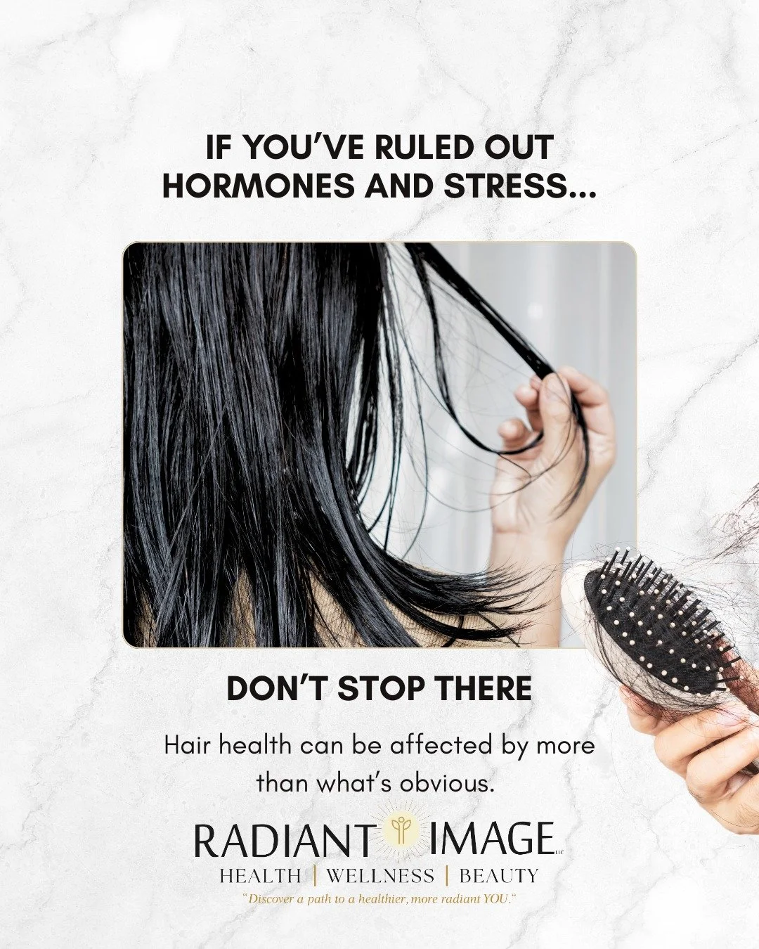 Hair loss isn&rsquo;t just about age or hormones. Don&rsquo;t let someone write it off as unexplained either.

It can be your body&rsquo;s signal that something deeper is off, like low iron, gut inflammation, or nutrient malabsorption.
We investig