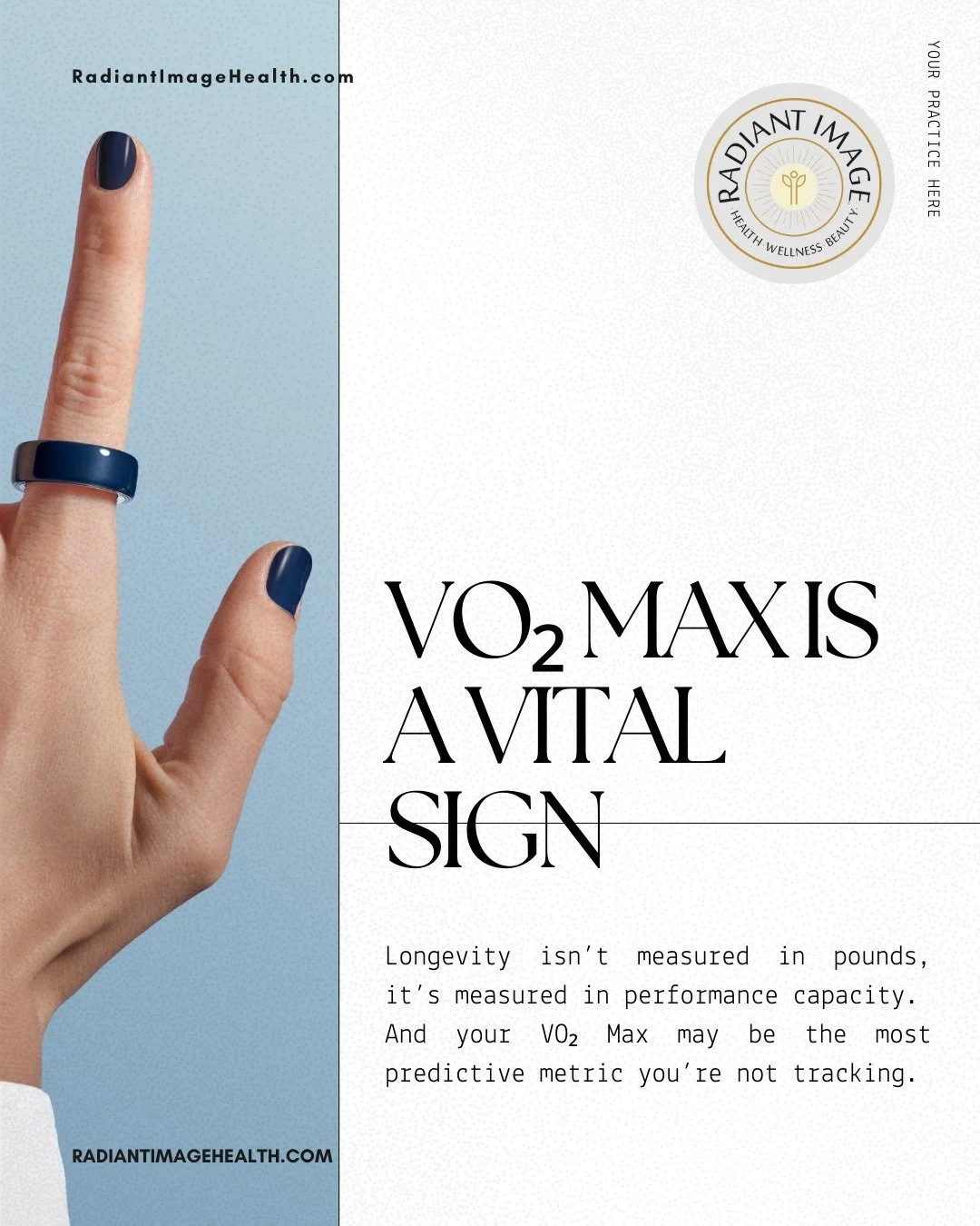 You&rsquo;ve probably been told to watch your weight.

But if you're optimizing for longevity, there&rsquo;s a better metric to track:
VO₂ Max &mdash; your body&rsquo;s ability to take in, transport, and use oxygen efficiently during exertion.

