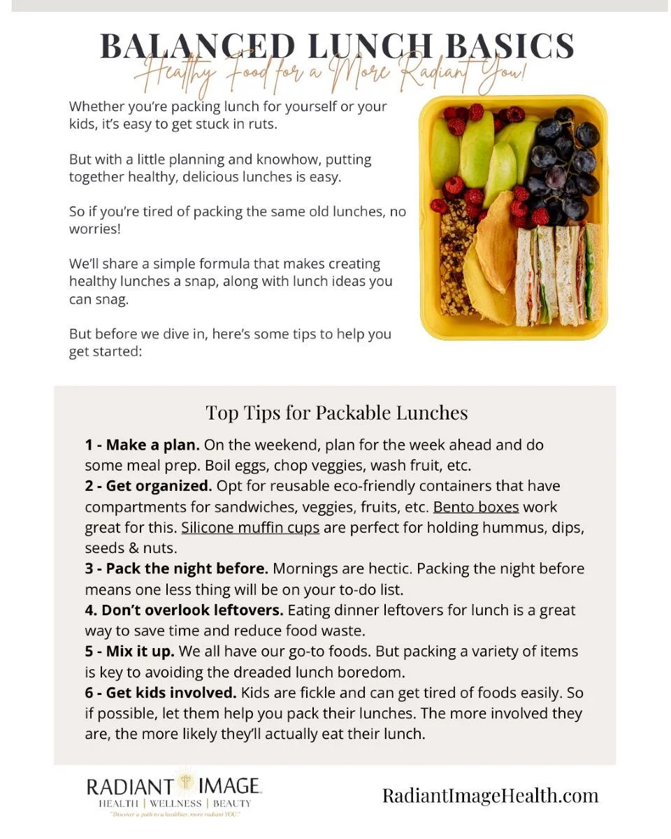 Planning is Key! 📝✨
Tired of scrambling for lunch ideas every morning? Take a few minutes over the weekend to plan your meals! Prepping ingredients like boiled eggs, chopped veggies, and washed fruit makes packing a breeze. 🌿🍏

Interested in mo