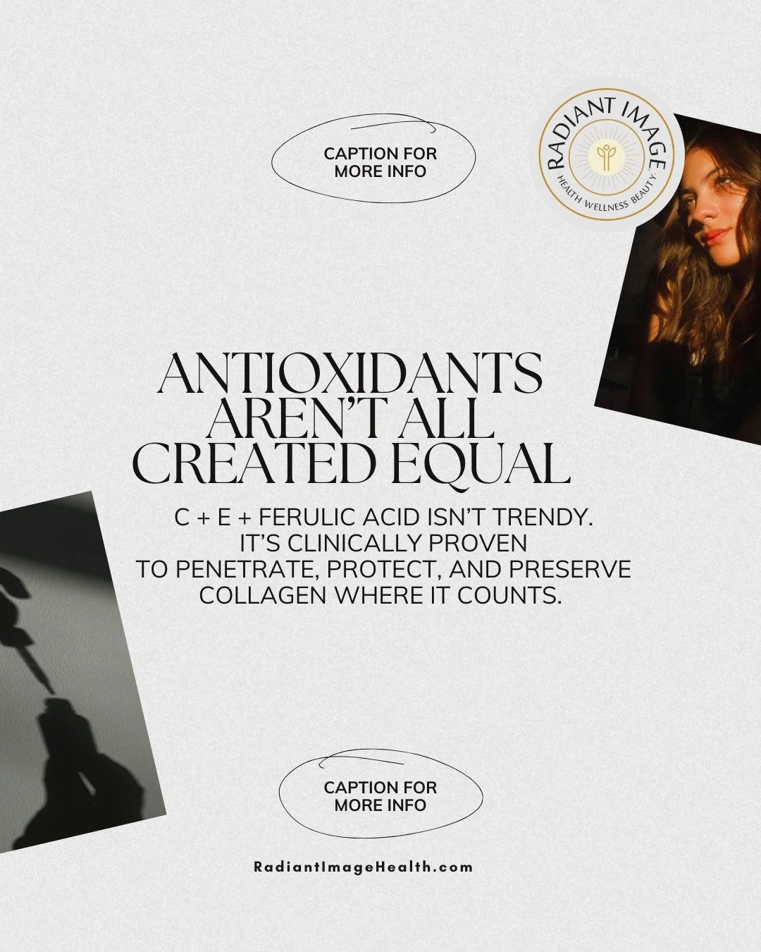 Not all antioxidant serums work.
In fact, most sit on the surface, oxidize too quickly, or don&rsquo;t penetrate deeply enough to make a clinical impact.

That&rsquo;s why the combination of Vitamin C + Vitamin E + Ferulic Acid has become a gold s