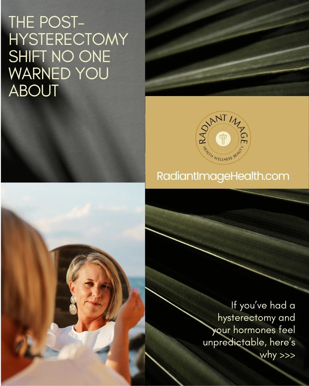 There's a myth that hysterectomy either stops your hormones completely or leaves them untouched.

The truth is more nuanced.
If your ovaries were removed (oophorectomy), you went into surgical menopause. Your estrogen, progesterone, and testostero