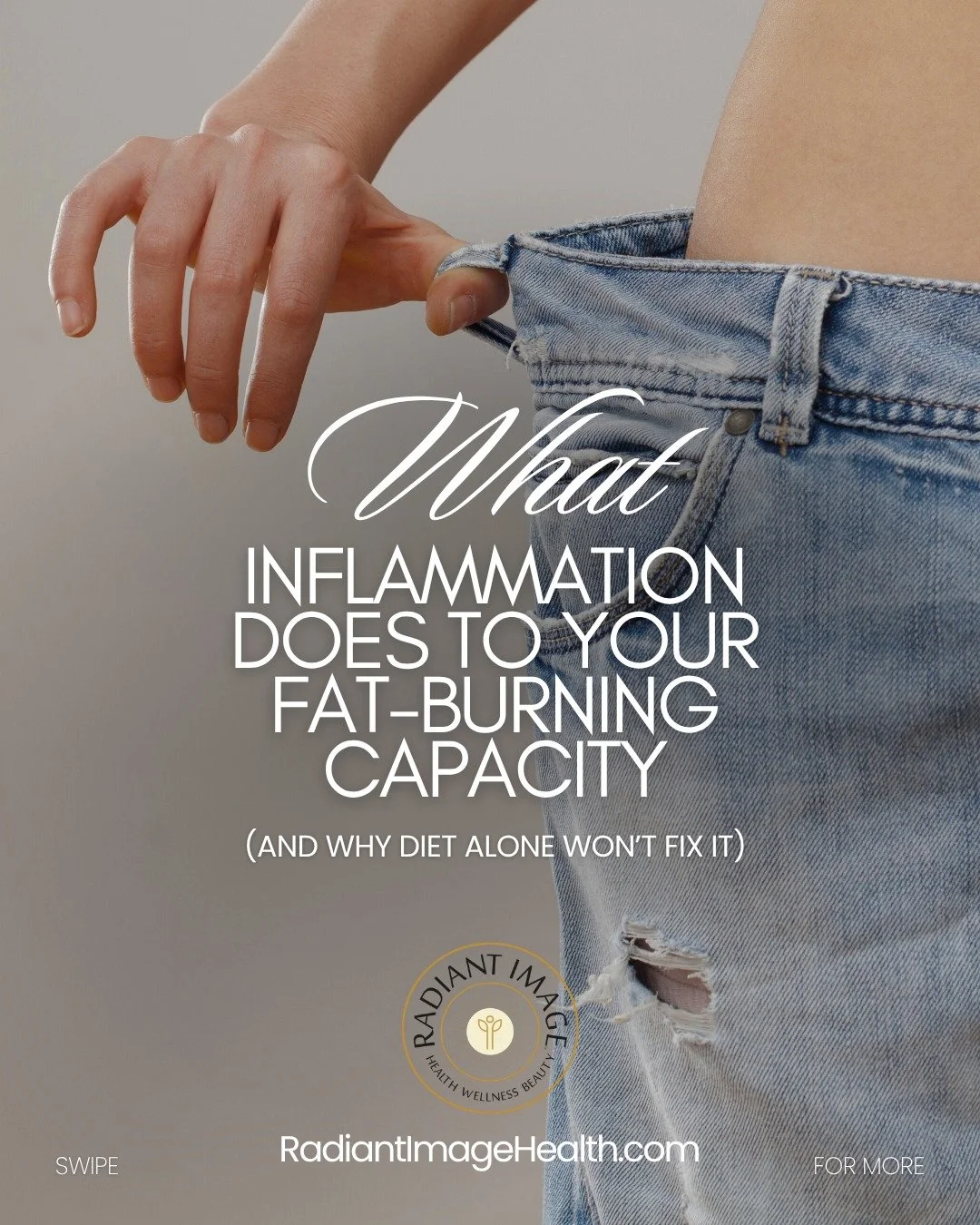 If you&rsquo;re doing everything &ldquo;right&rdquo; and still not seeing fat loss, metabolism may not be the problem.
Inflammation might be.

Here&rsquo;s how it works:
&rarr; Inflammation signals the body that something&rsquo;s wrong.
&rarr; I