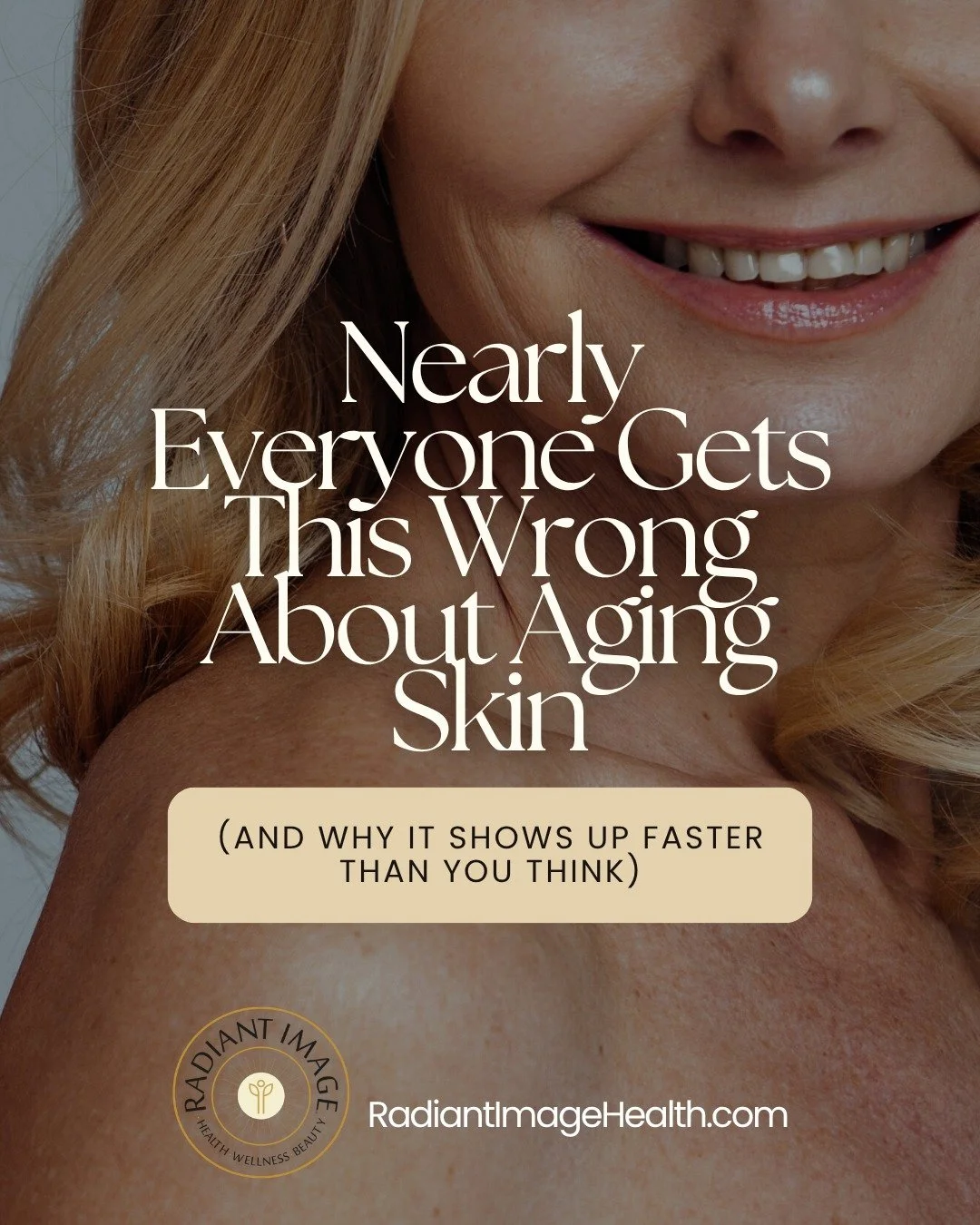 Most people think skin ages slowly and predictably.
A few fine lines in your 30s. Some volume loss in your 40s. Deeper wrinkles in your 50s.

But aging is the not the same as inflammaging and it's driven by factors that have nothing to do with you