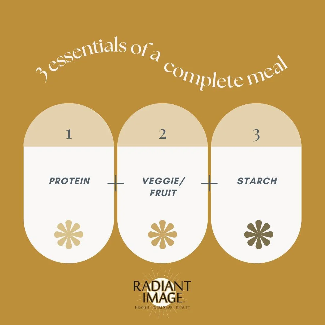 🍽️ The 3 Essentials of a Complete Meal:

1️⃣ Protein &ndash; Builds and repairs muscles
2️⃣ Starch &ndash; Fuels your energy
3️⃣ Veggie/Fruit &ndash; The nutrient boost! 🌈

Learn more about how to take control your health at RadiantImageHealt