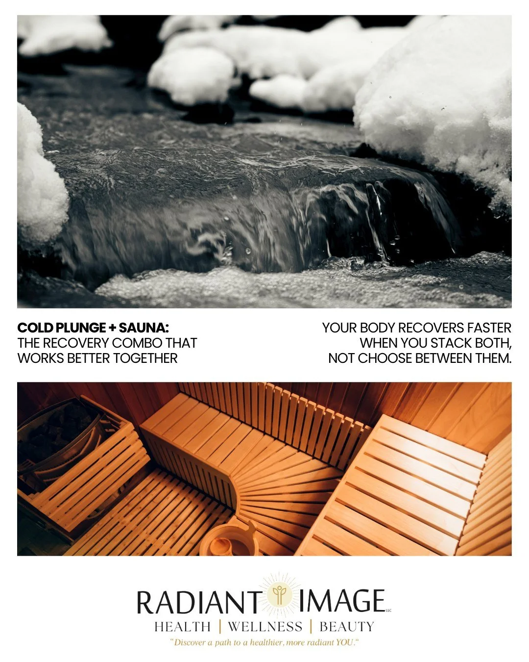 Most wellness protocols approach recovery tools like sauna or cold plunge as separate options.

Pick one. Commit to it. Hope it moves the needle.

But did you know that alternating between heat and cold creates a physiological response neither ca