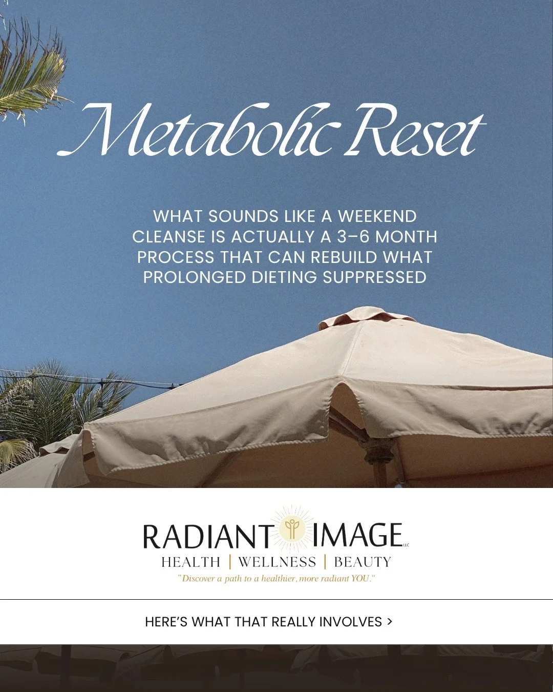 Many people believe metabolism can be &ldquo;reset&rdquo; with a short detox, cleanse, or crash protocol.

But metabolic suppression doesn&rsquo;t happen overnight, and recovery doesn&rsquo;t either.

When the body experiences prolonged caloric r