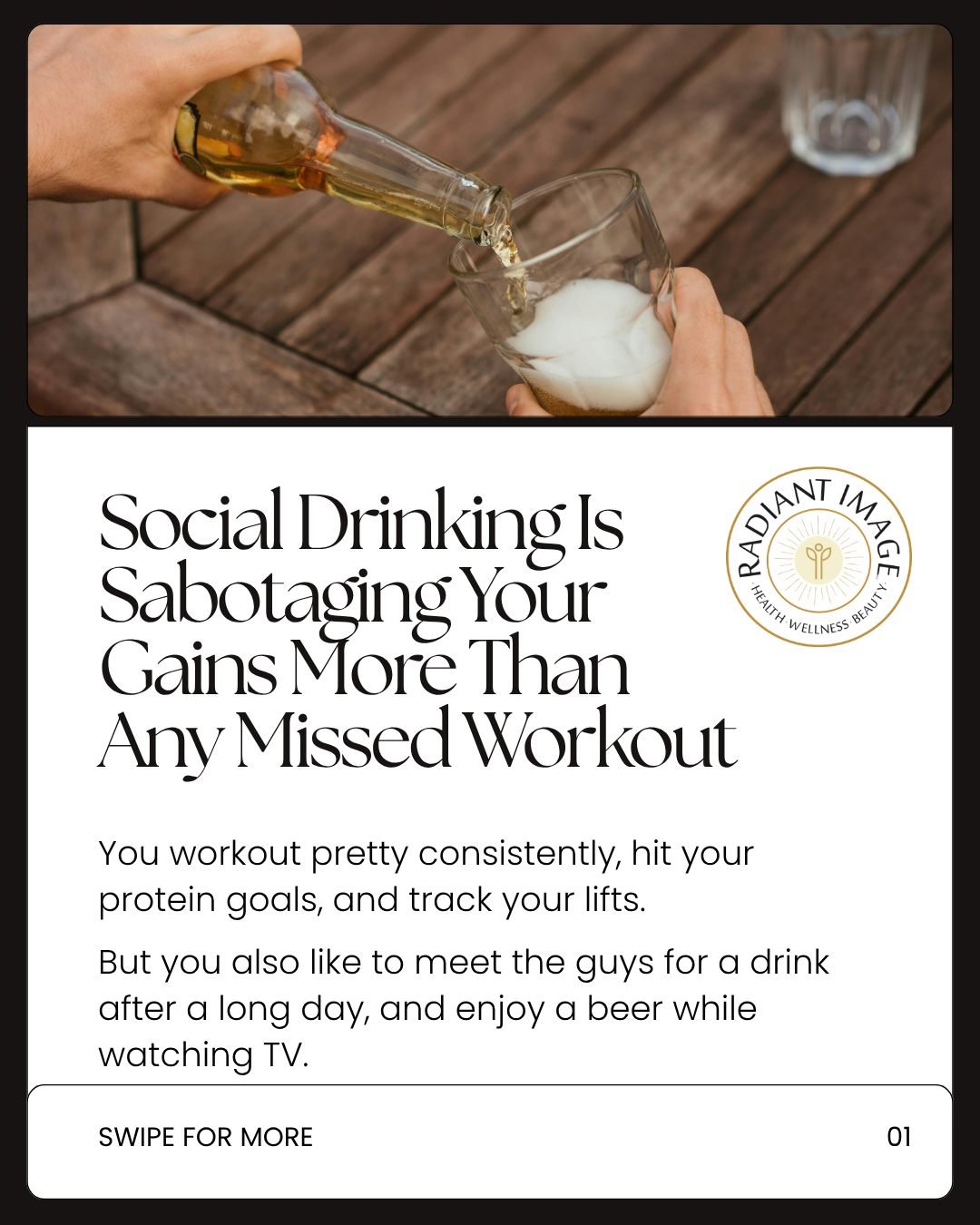 You&rsquo;ve been training consistently.

Protein dialed in.
Workouts tracked.
Progress building.

But spring and summer bring something else into the routine:

Happy hours.
Weekend trips.
A few drinks while watching the game.

What most 