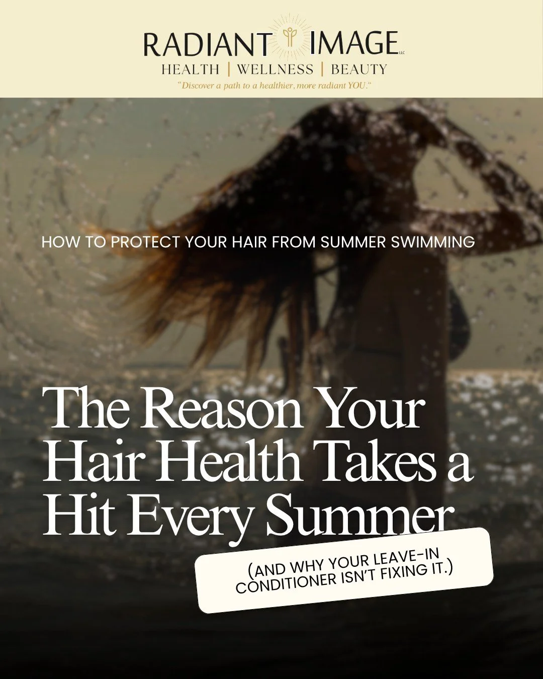 You rinse your hair after the pool.
You use a leave-in conditioner.
Maybe even a hair mask.

But if your hair still feels thinner, weaker, or harder to manage every summer, it's not because you're using the wrong products.

It's because the dam