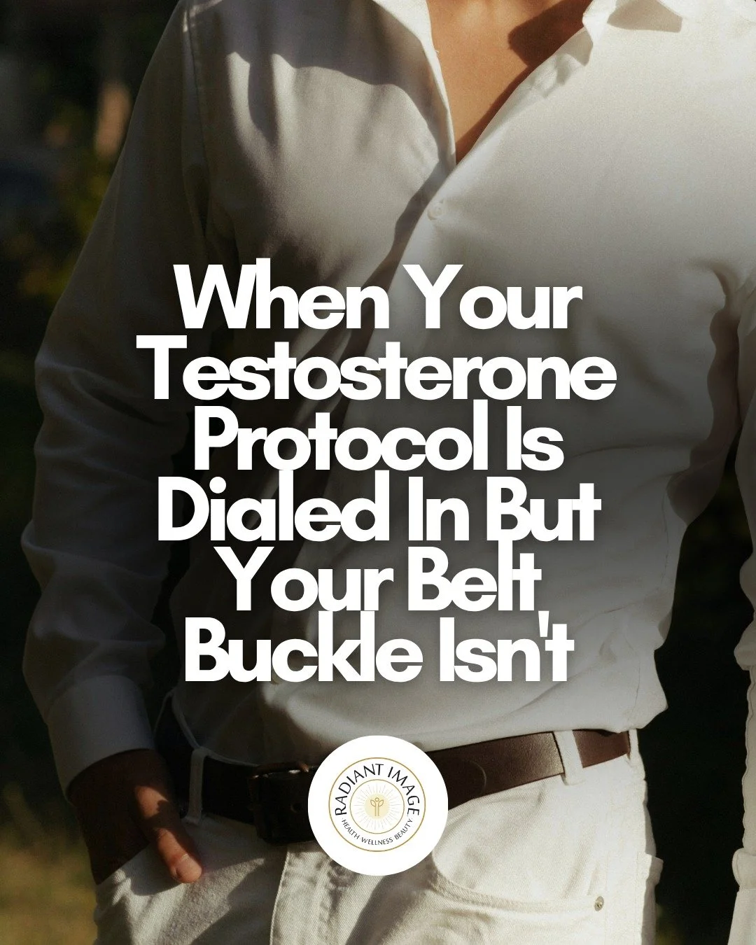 We had a patient whose testosterone was dialed in. 
Levels were solid. Dose hadn't changed. He was still hitting the gym and eating clean.

But the definition he got when he started TRT was fading. His pants fit tighter. The abs were disappearing 