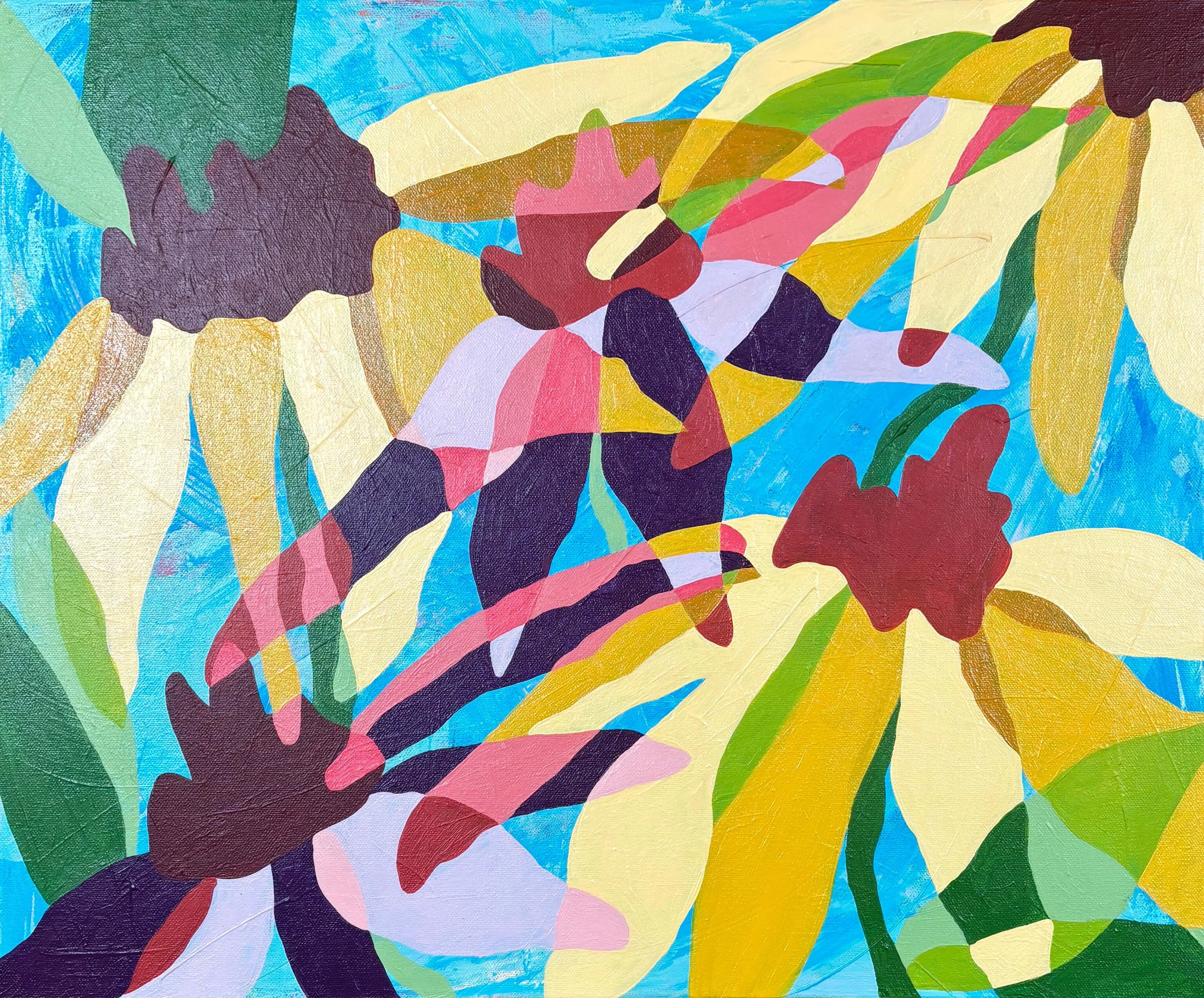 Coneflower Field, 20x24, Acrylic on Canvas, 2026