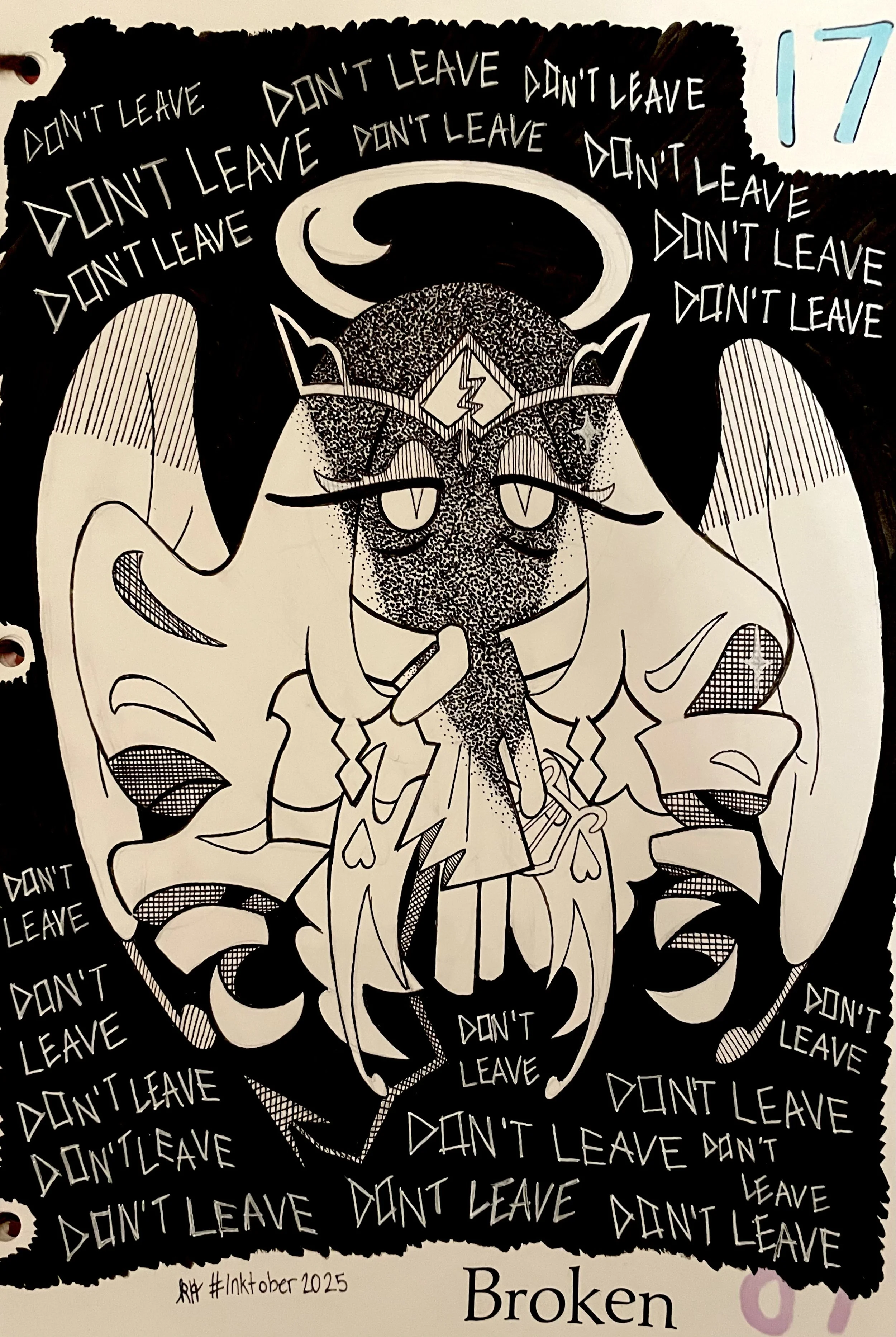 Inktober 2025 - Broken (Mental)