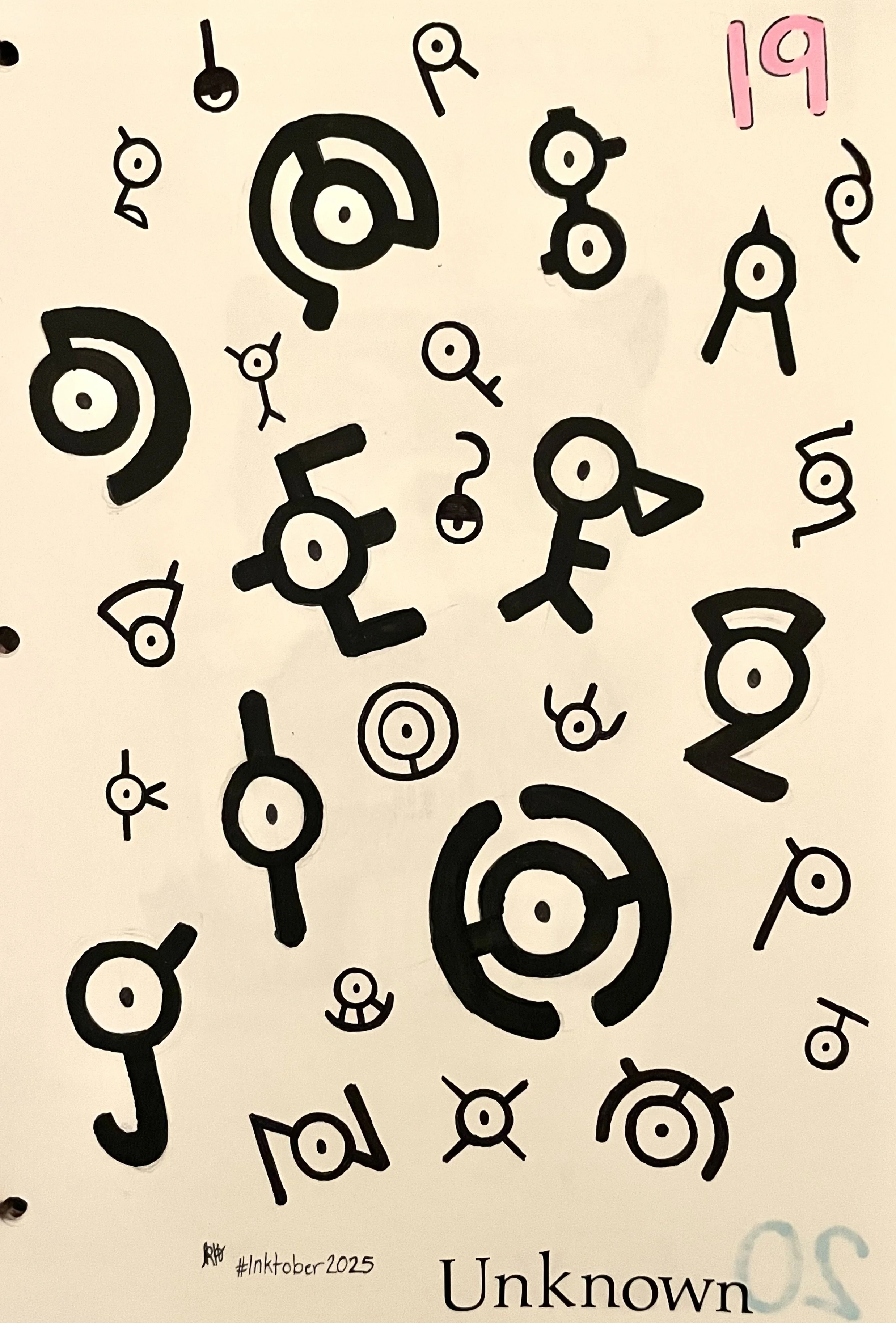 Inktober 2025 - Unknown (Pokemon)