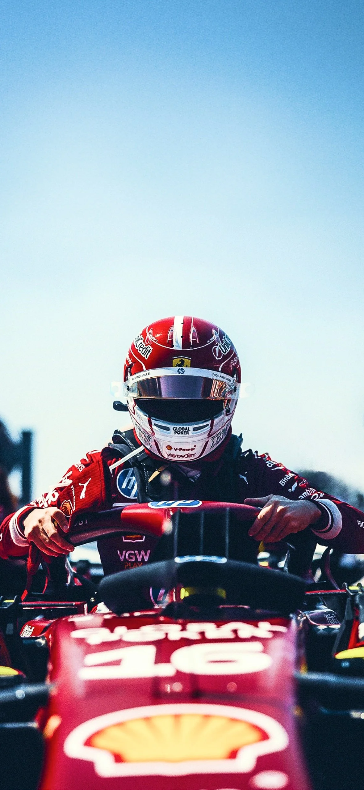 Charles Leclerc Ferrari F1 Wallpaper (2025) – Free Download | F1 Ocean