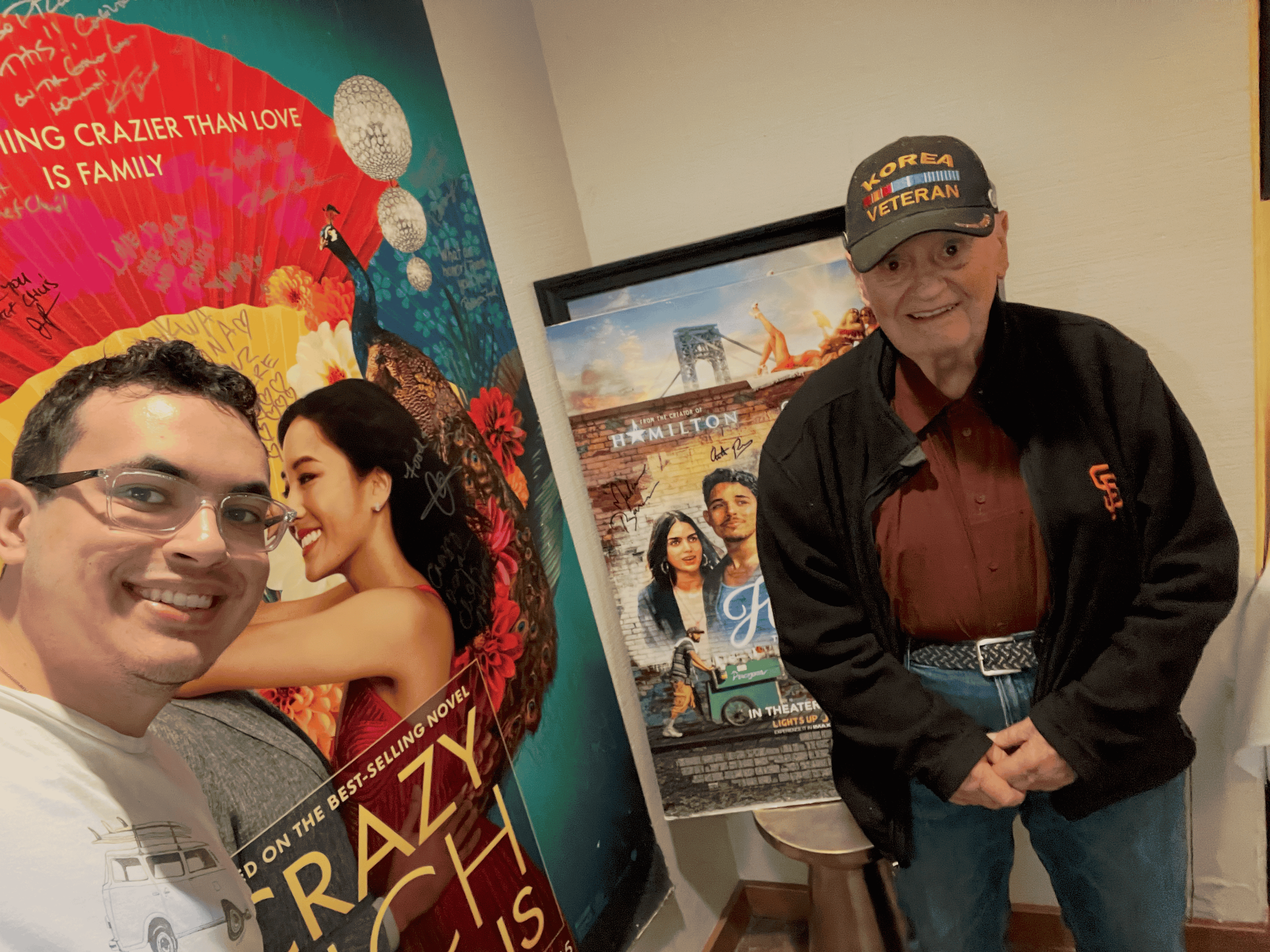 My maternal grandfather and I at Cher Chu's restaurant in Los Altos, 2024