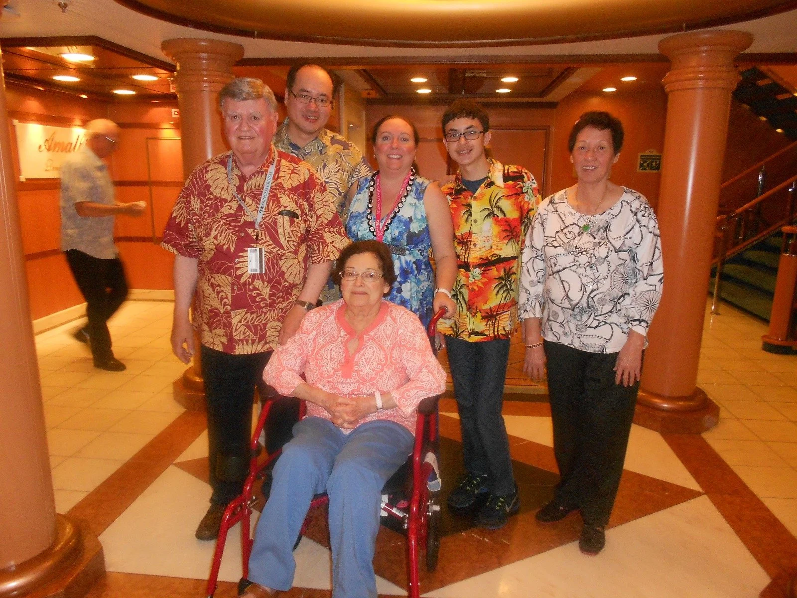 My grandparents, parents, and I on a Princess Hawaii Cruise, 2014