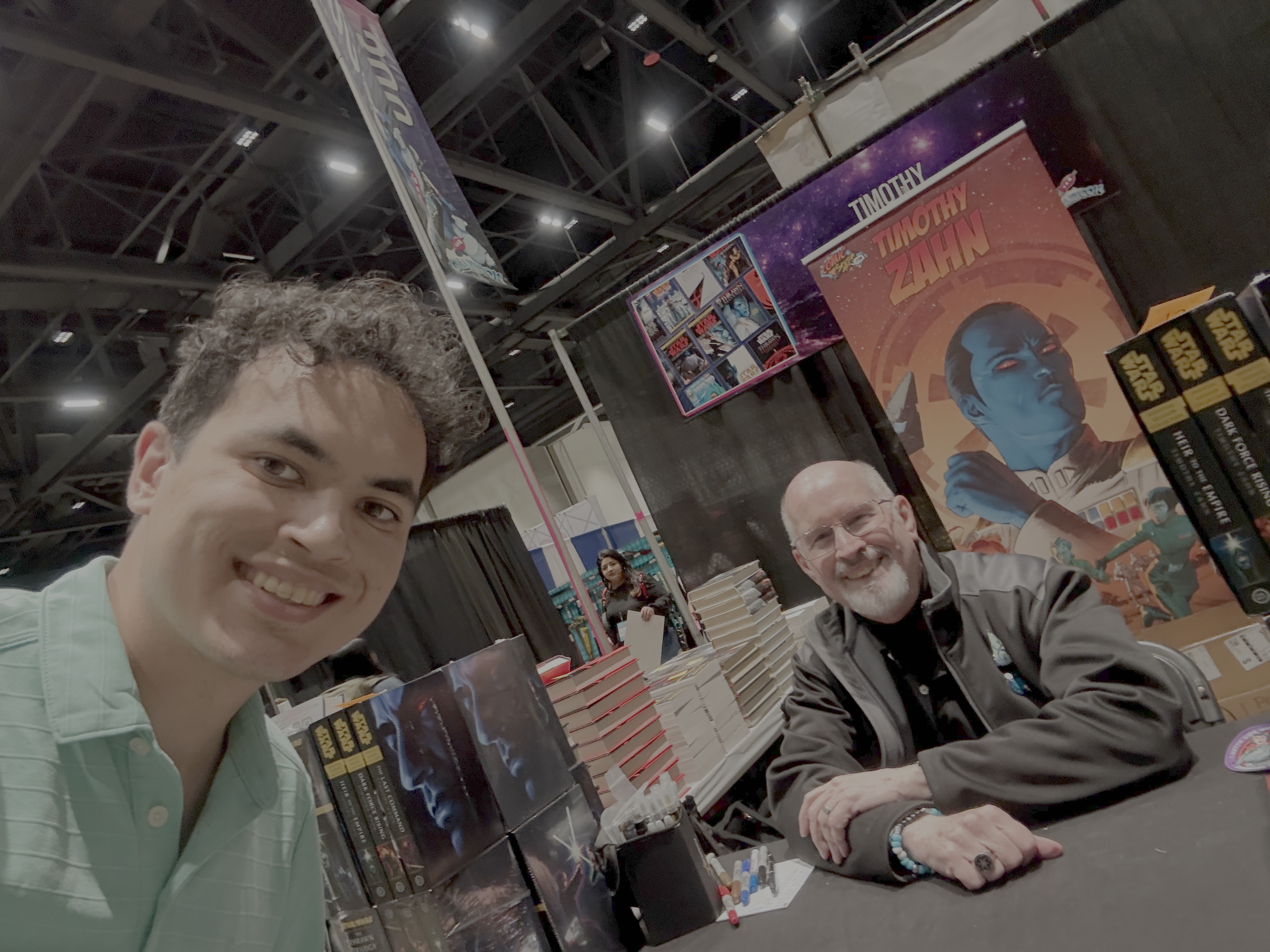 Meeting Star Wars Expanded Universe author, Timothy Zahn, famous for his Thrawn Trilogy at Galaxy Con, 2025
