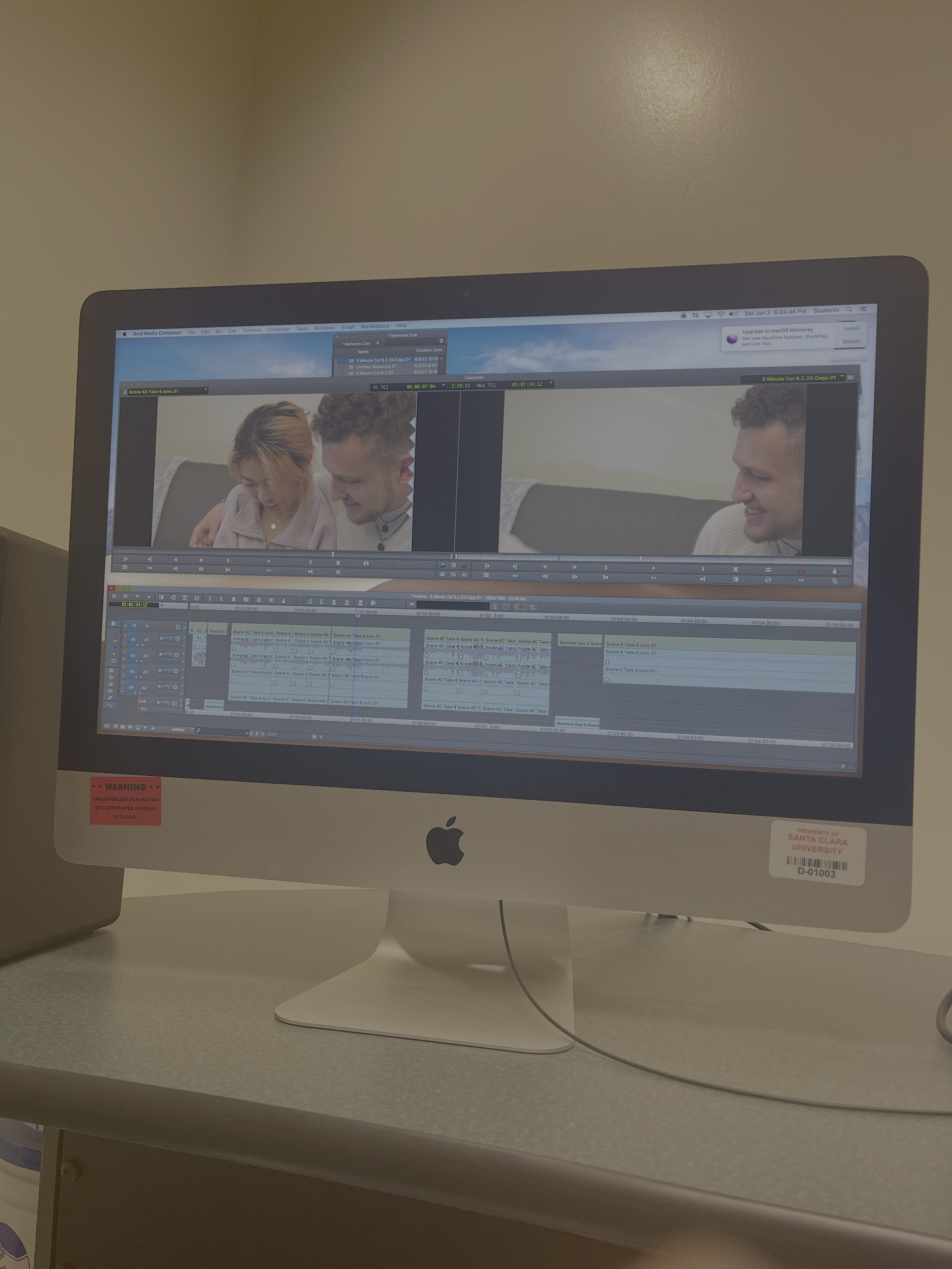 Finalizing edits for 'Memories', 2023