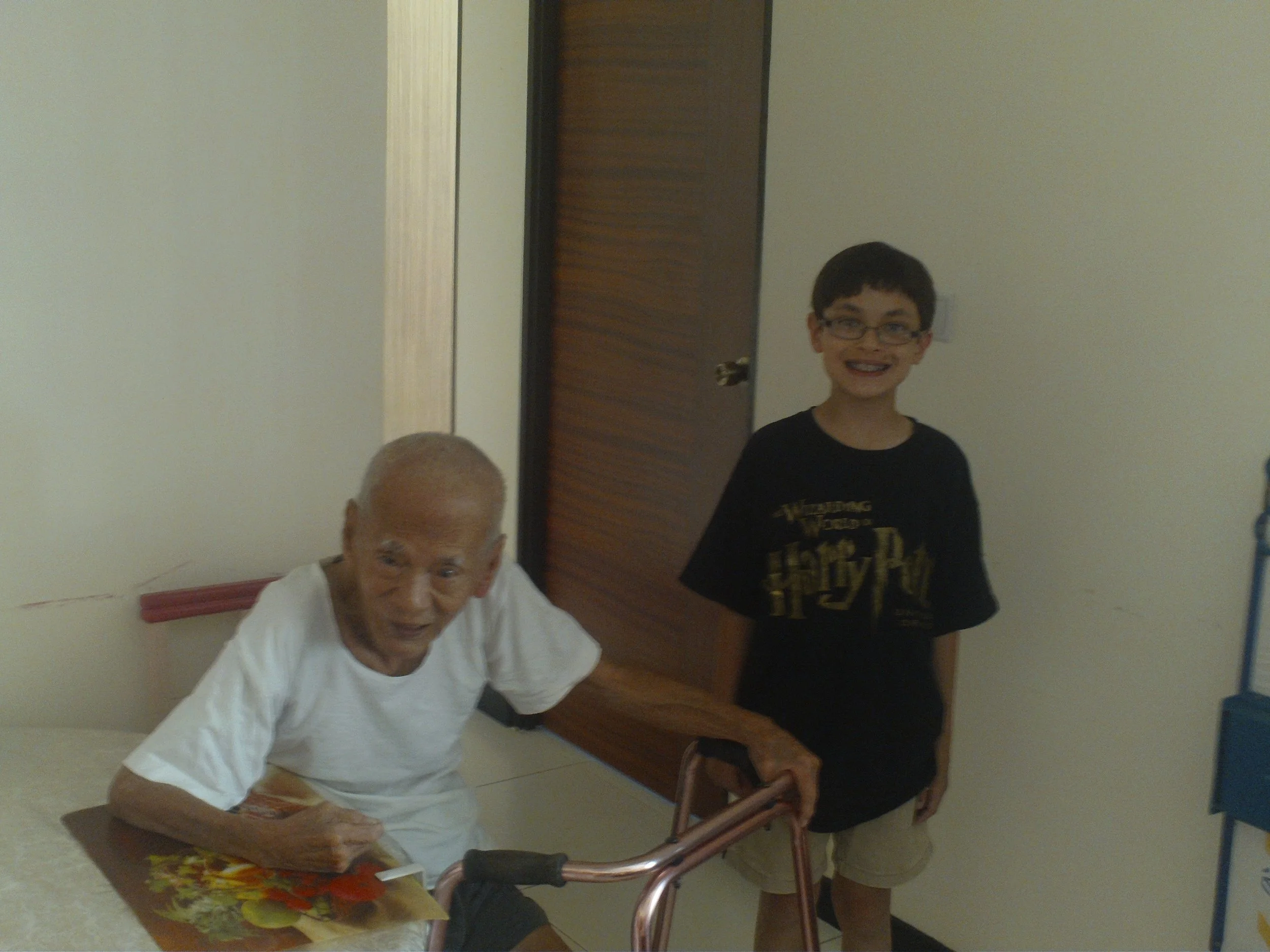 My great grandfather, a WWII-era sailor, centenarian, and the man who raised my paternal grandmother and her siblings, 2011