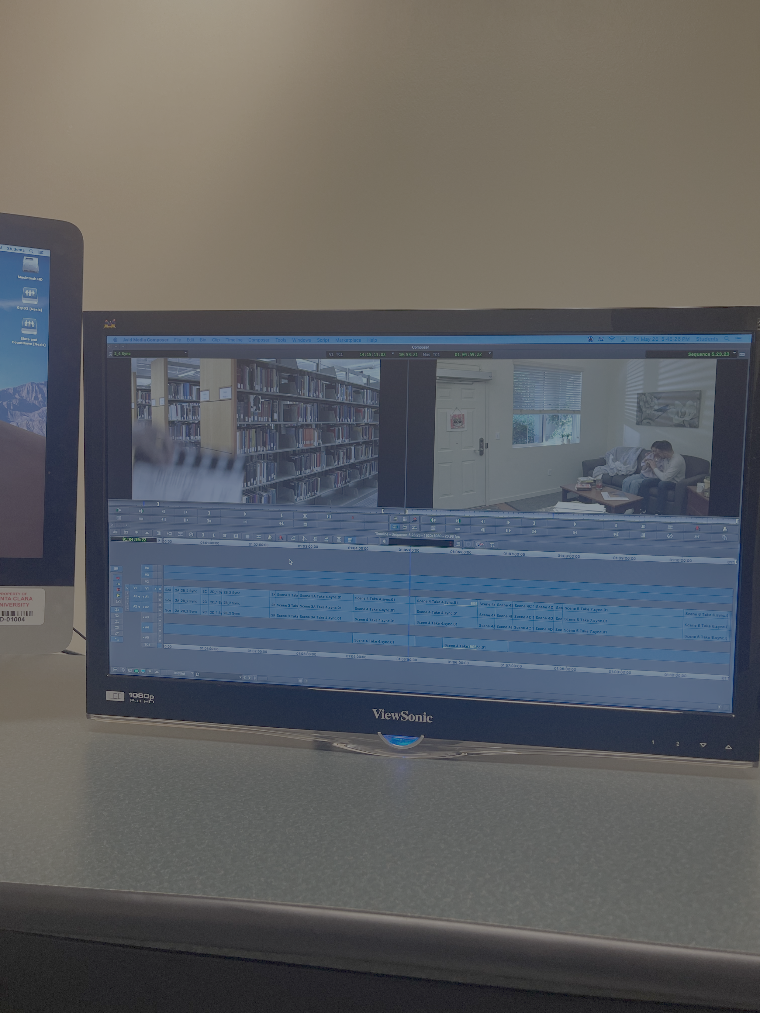 Editing the 'Memories' short drama film, 2023