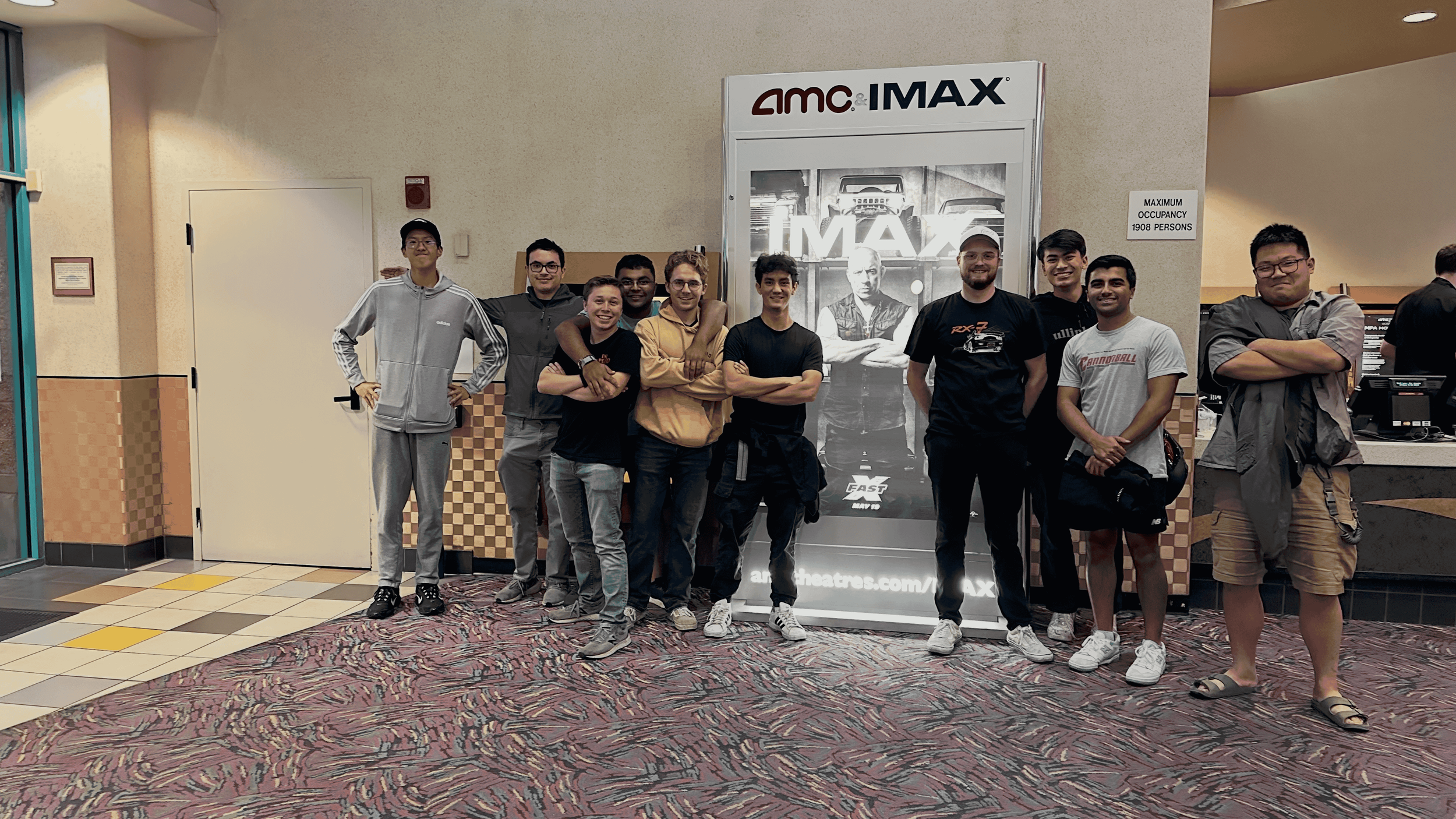 SCU Car Club and I watching Fast X, 2023