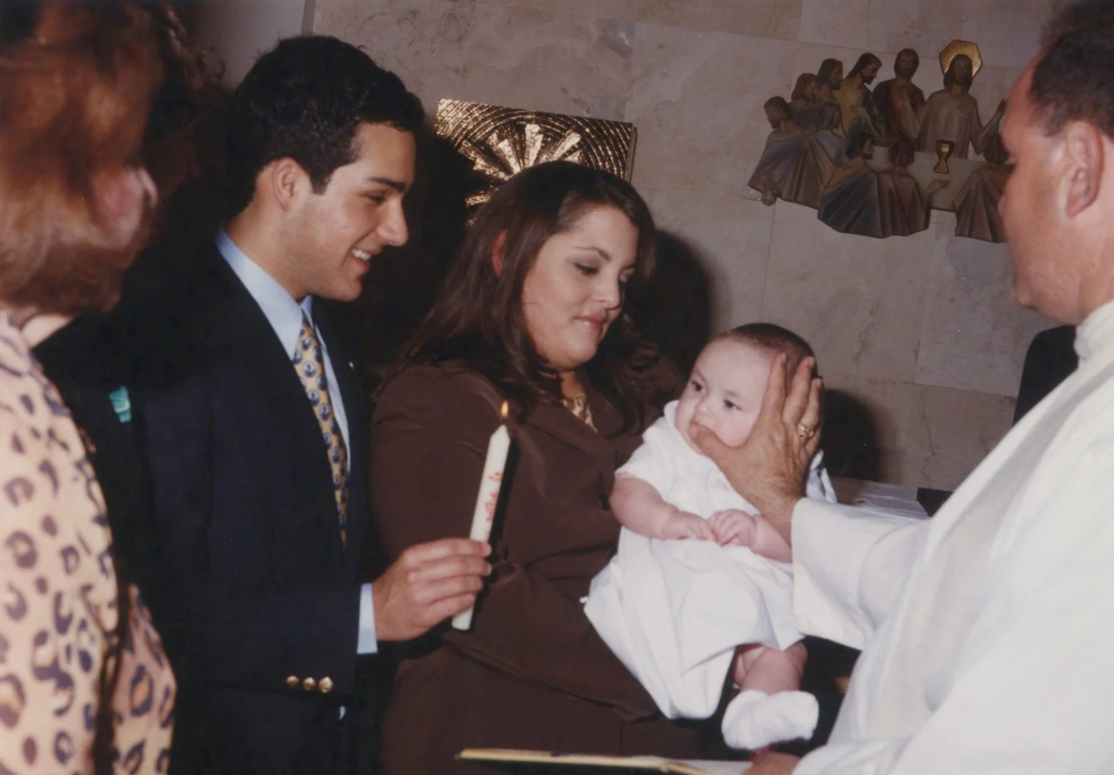 My Baptism in Miami, Florida accompanied by my Godparents, 2001
