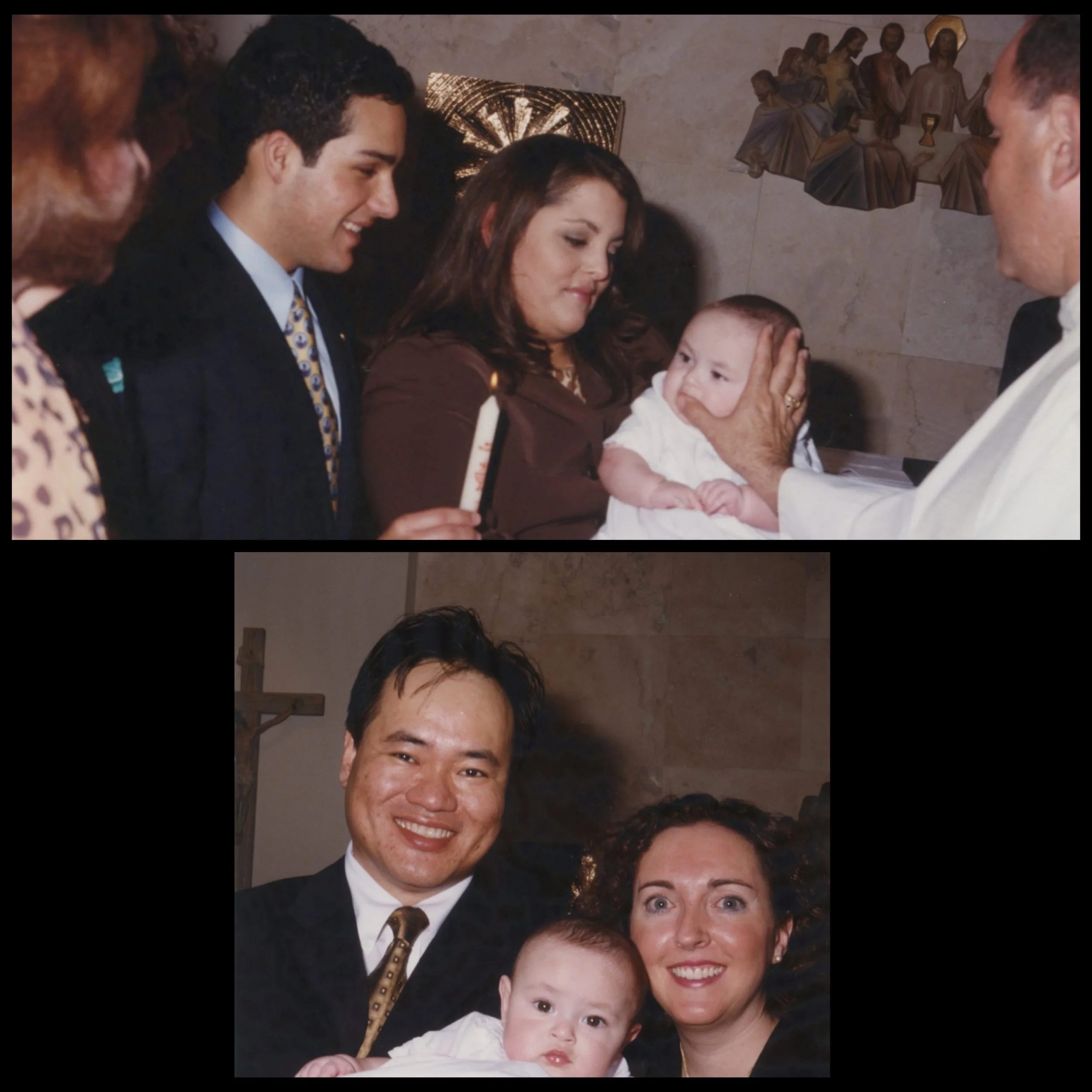 My Baptism with my parents and Godparents in Miami, Florida, 2001