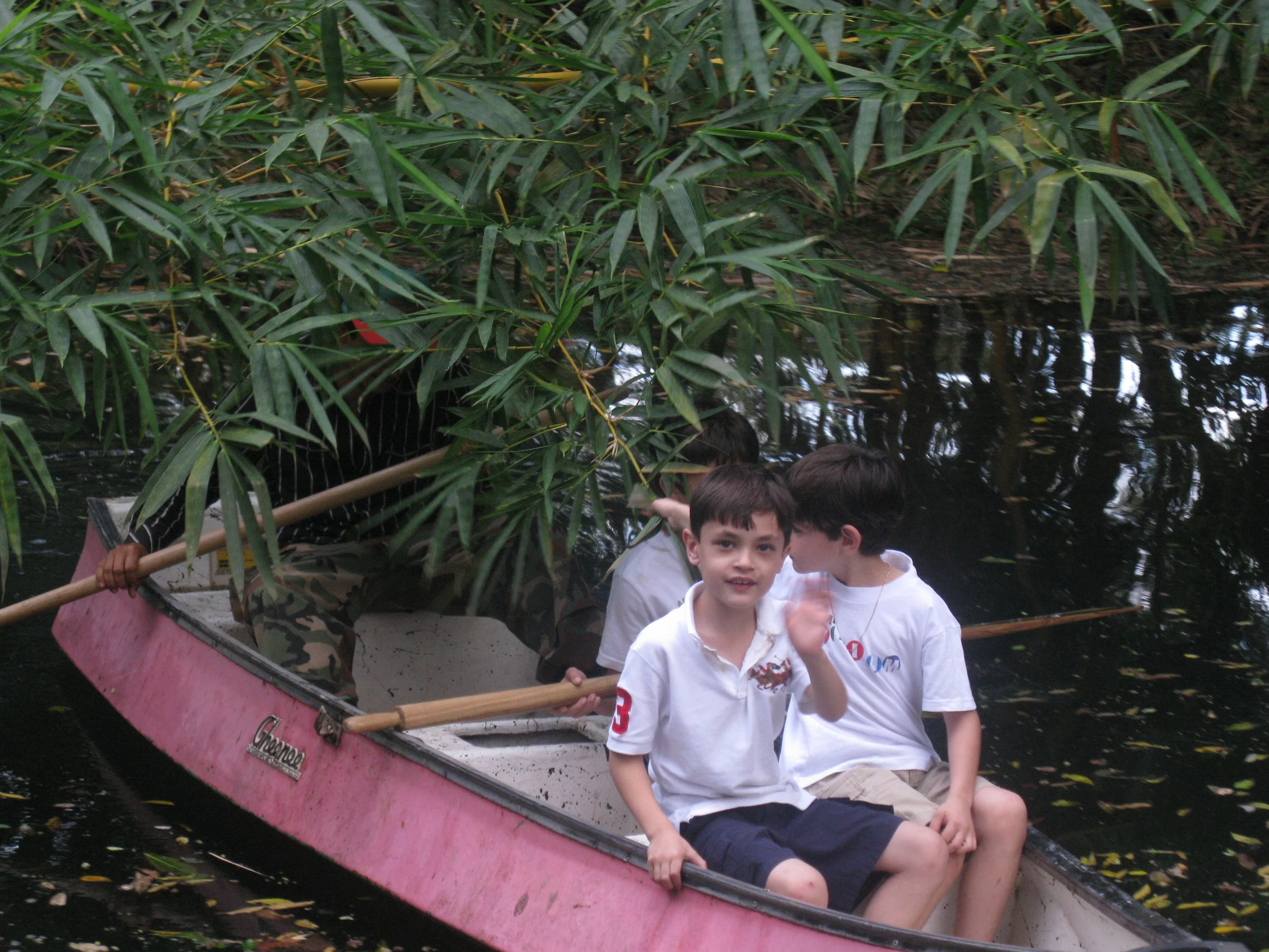 My cousin and I on a canoe in Nicaragua, 2008