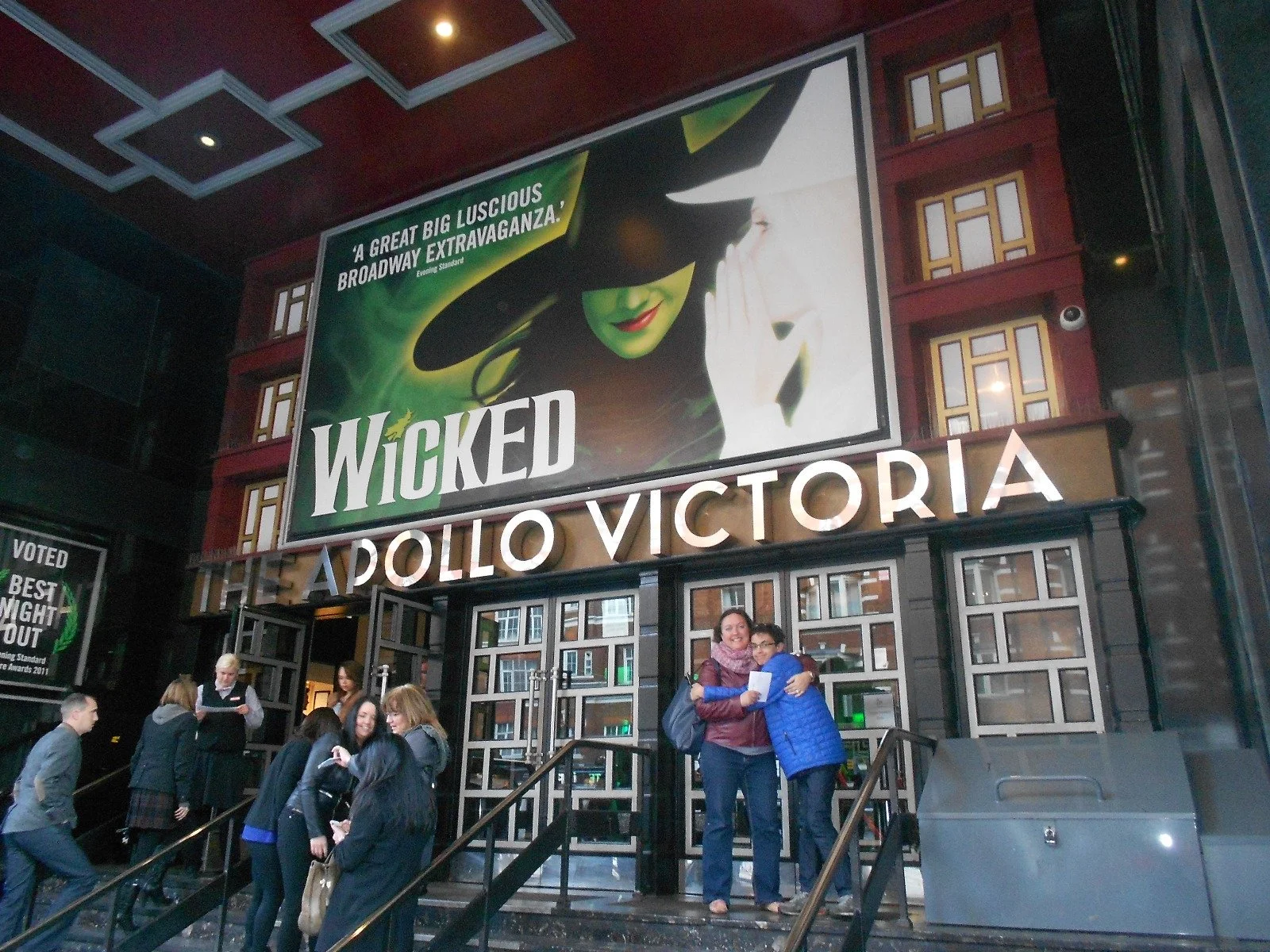 Seeing Wicked in London with my mom and dad, 2014