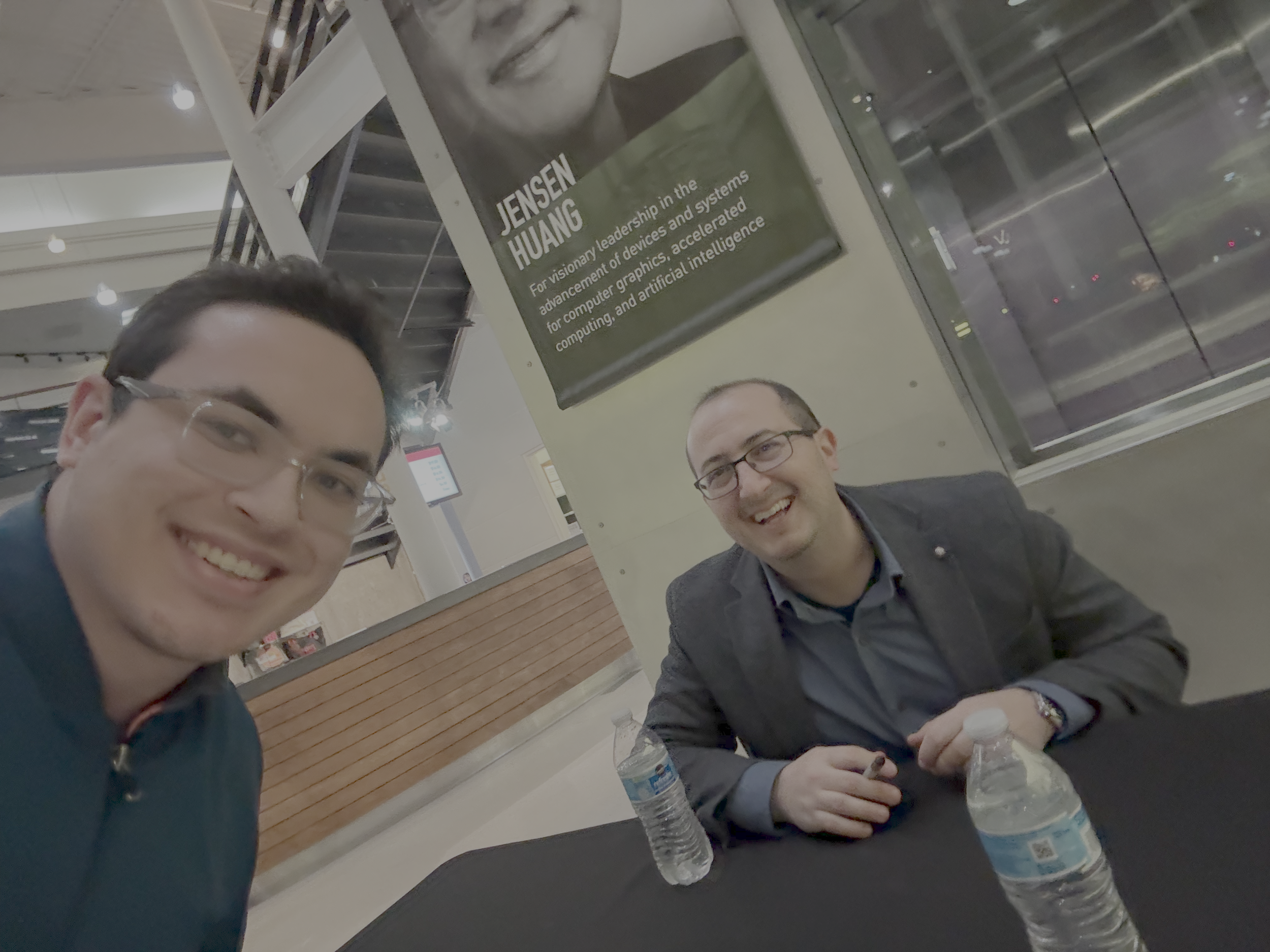 Meeting investigative video game journalist Jason Schreier after his talk at Mountain View’s Computer History Museum, 2024
