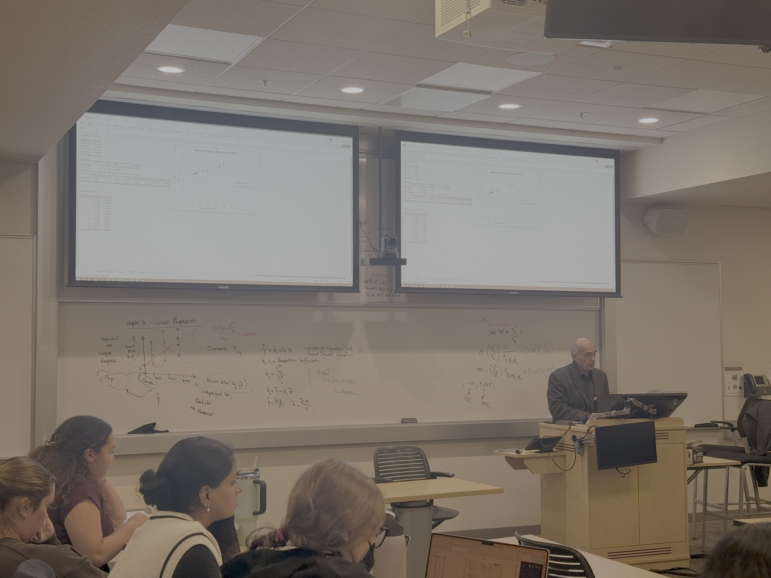 Descriptive Statistics lecture with overview on using Excel, 2025