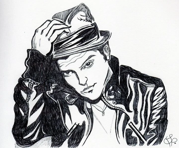 
Abstract Ink Portrait