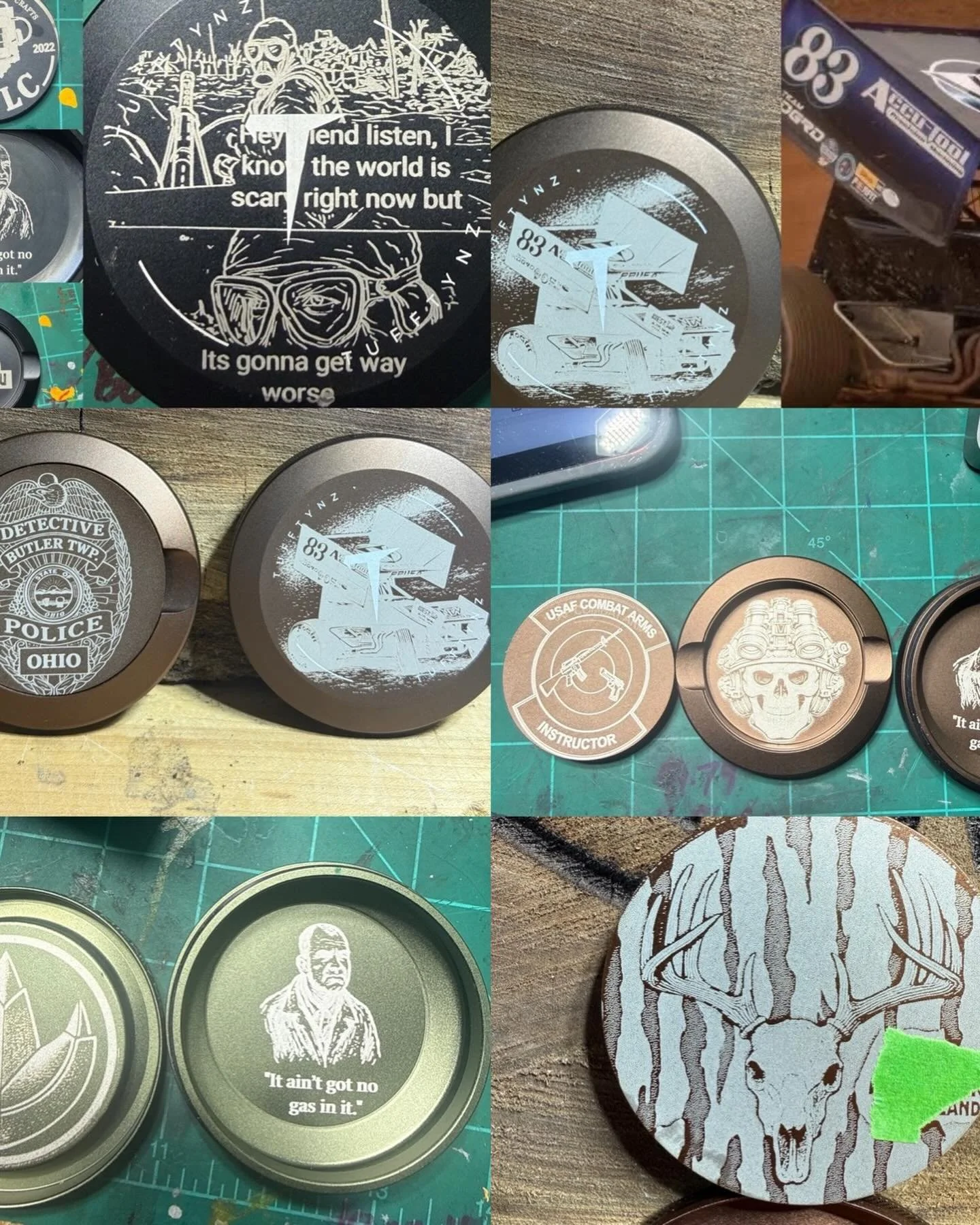 Stock upper deck: personality of drywall.
Custom upper deck: now we&rsquo;re talkin.
If you&rsquo;re reaching for it 47 times a day&hellip; it might as well look cool.
Built by hand. No gas station energy.

#upperdecklife
#customzyn
#laserengraving
#