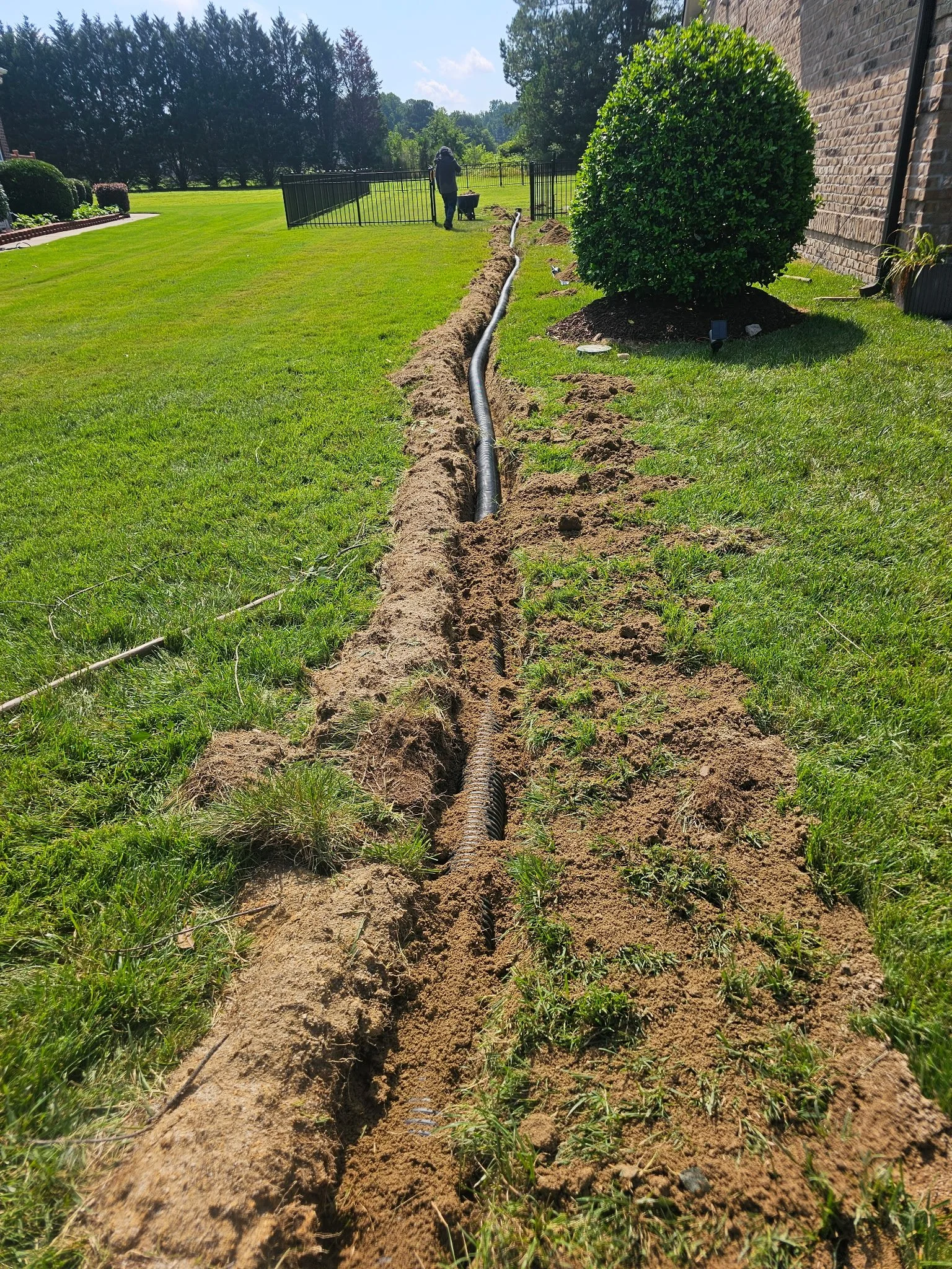 Before ( Custom Landscaping Service)
