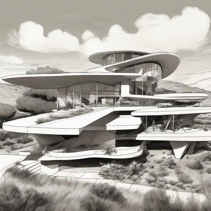 High-end residential architecture in Bay Area