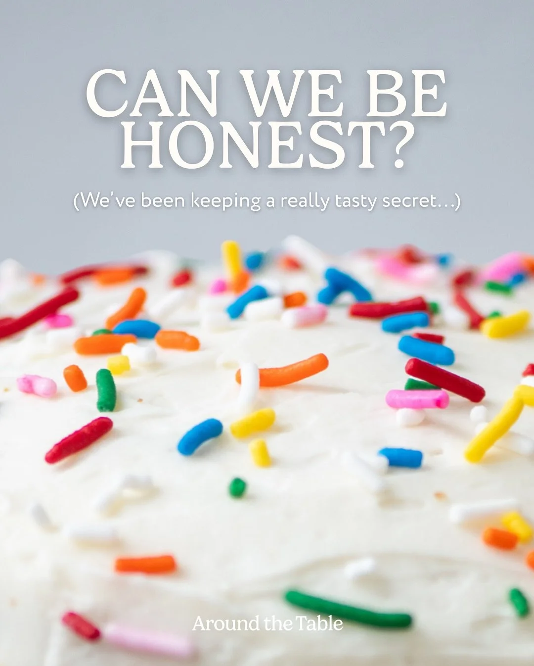 After keeping it hidden for a year, we&rsquo;re finally ready to come clean and introduce you to our ✨Vanilla Celebration Cake✨

Our Vanilla Celebration Cake is a soft, fluffy white cake, layered with a classic vanilla buttercream and finished with s